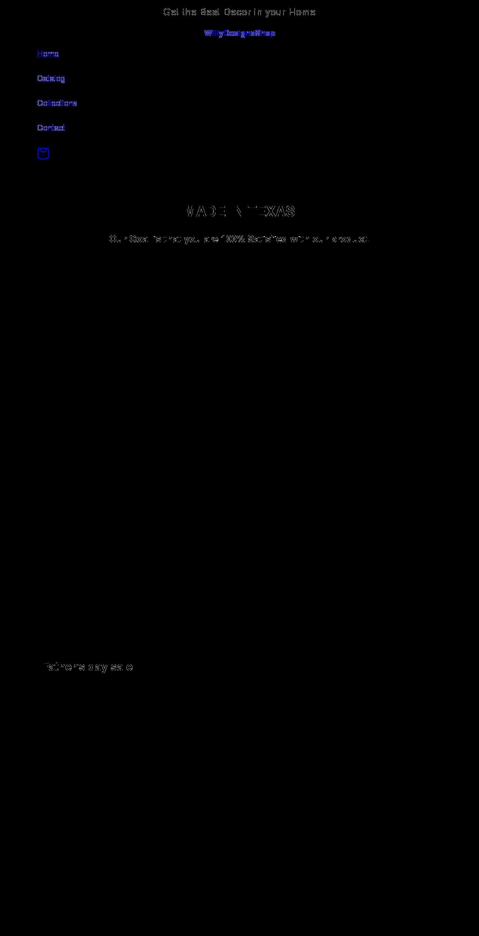 willydesigns.com shopify website screenshot