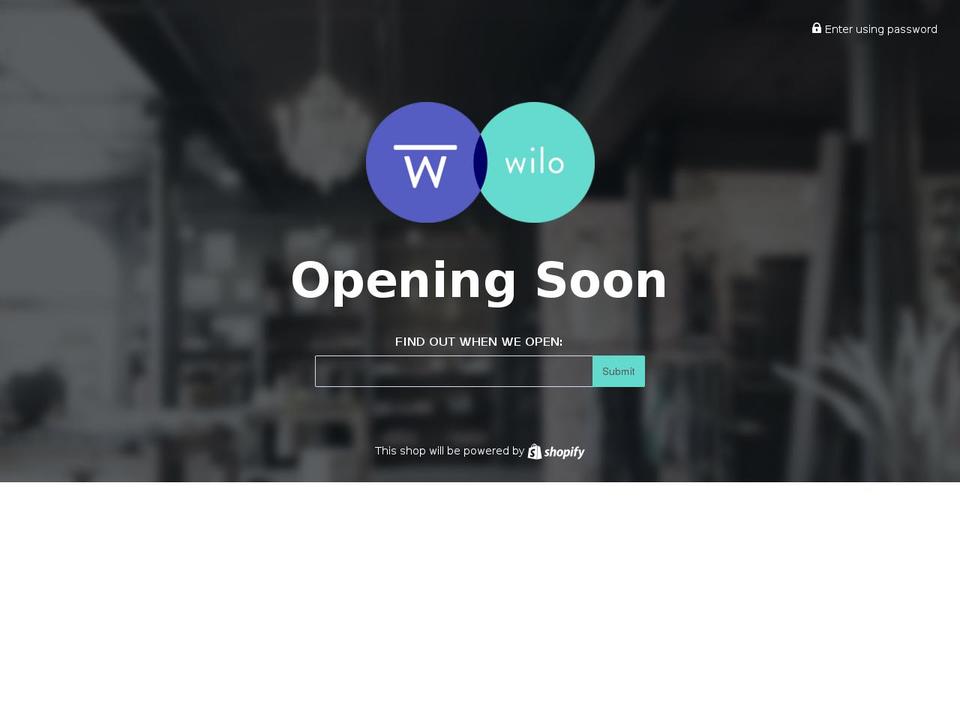 wilofurniture.com shopify website screenshot