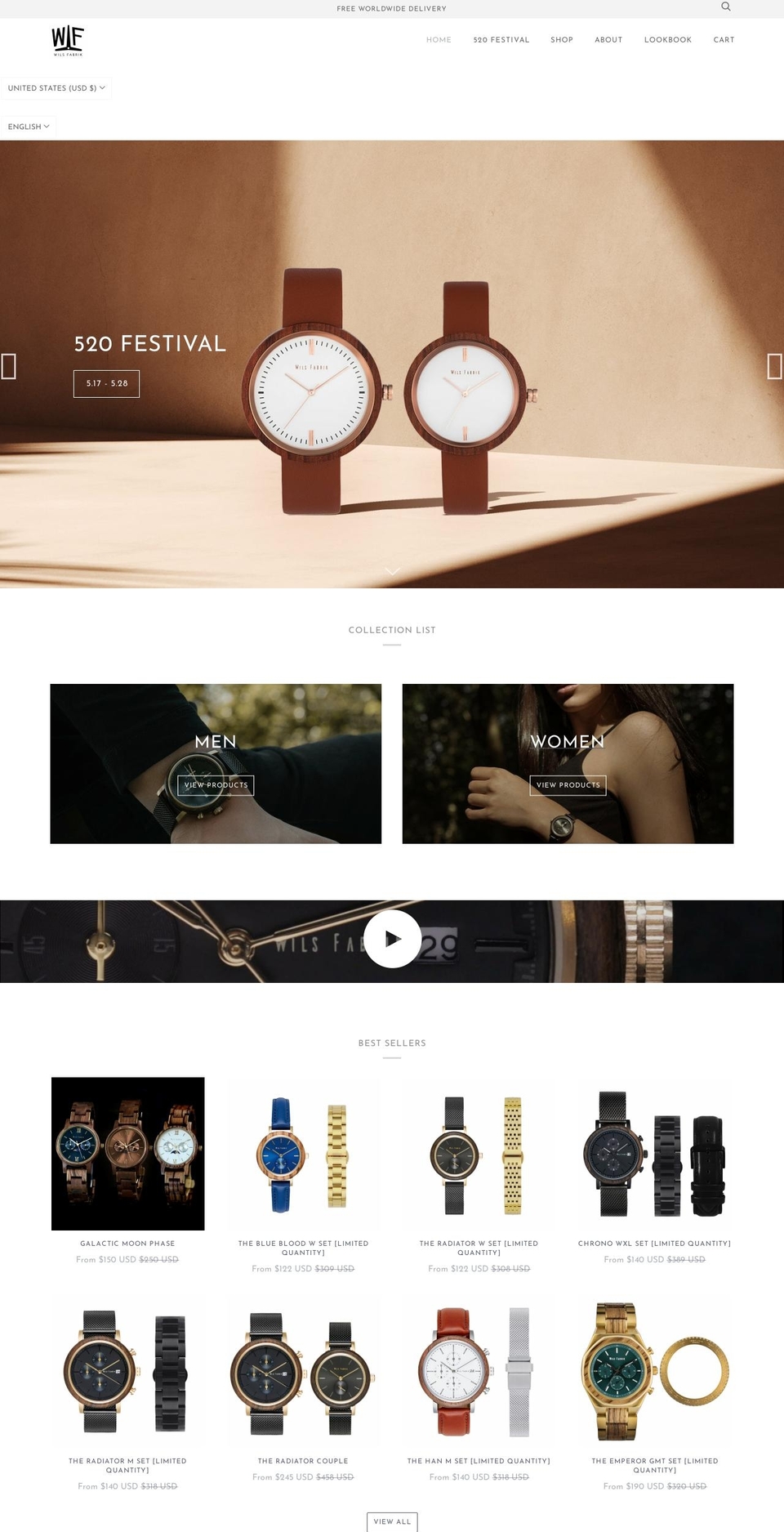 wilsfabrik.com shopify website screenshot