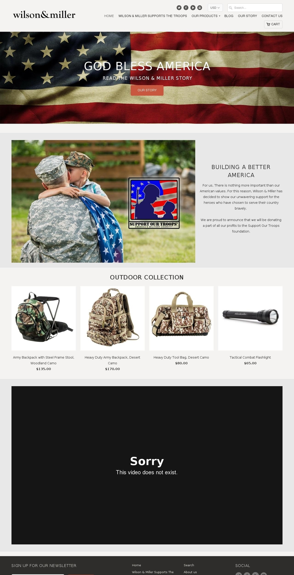 wilsonandmiller.com shopify website screenshot