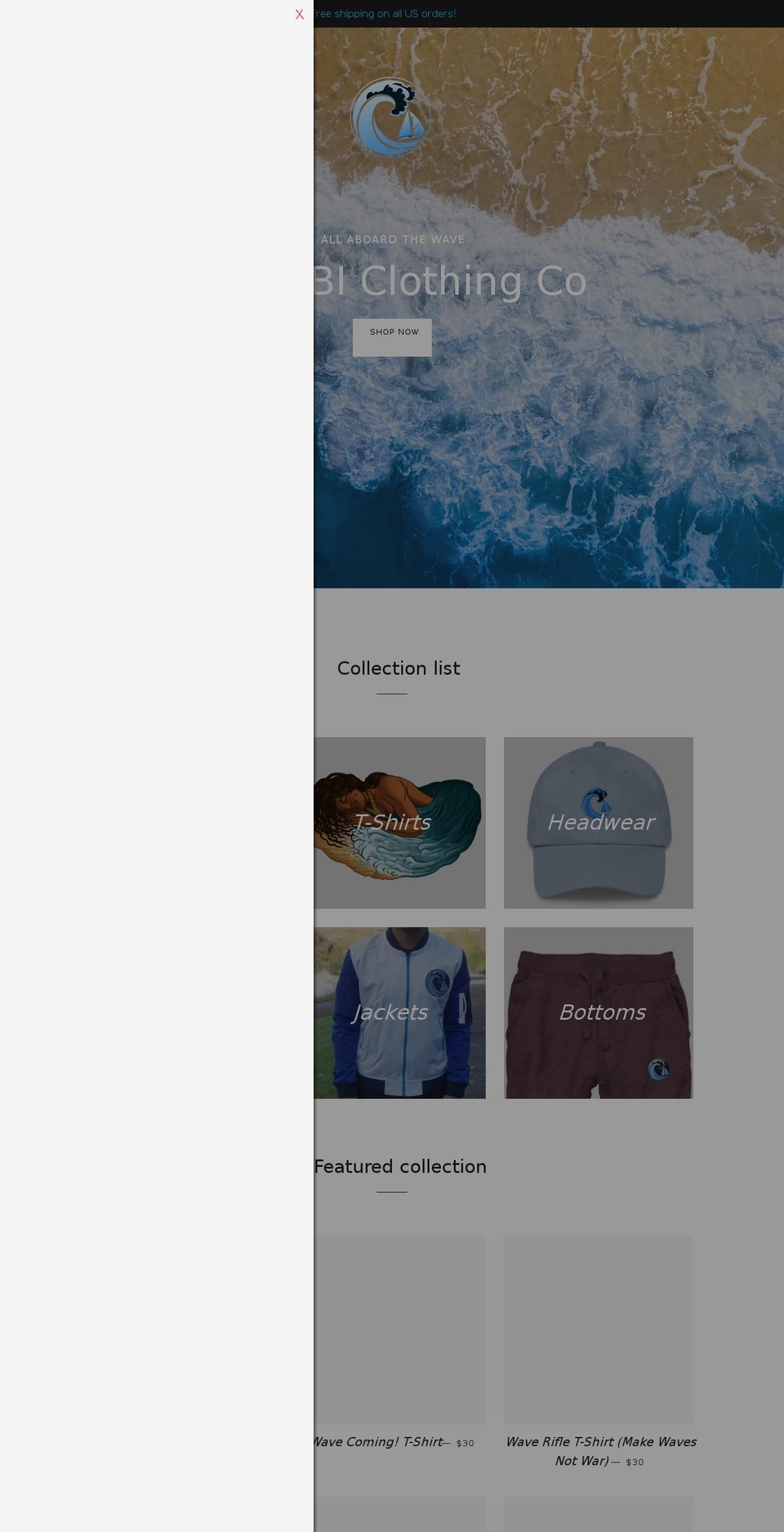 wimbiclothingco.com shopify website screenshot