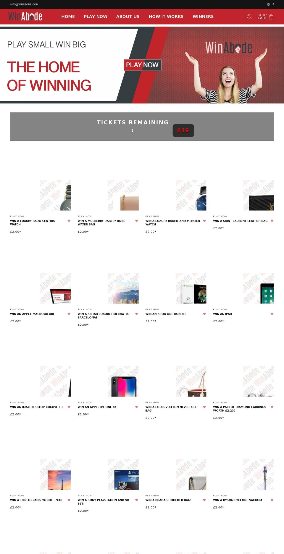 winabode.com shopify website screenshot