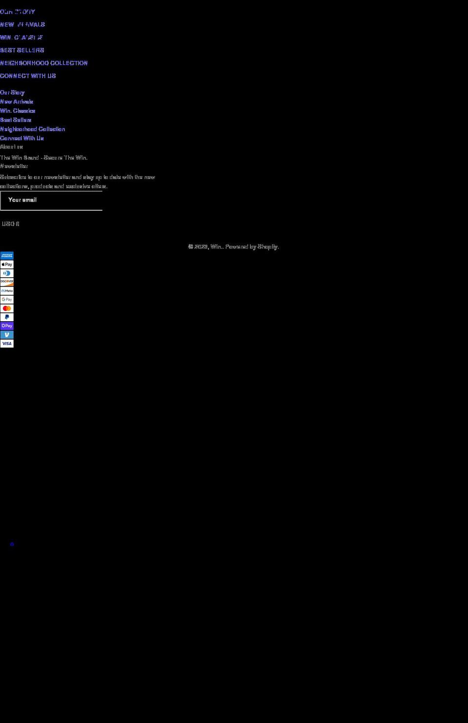 winbrand.com shopify website screenshot