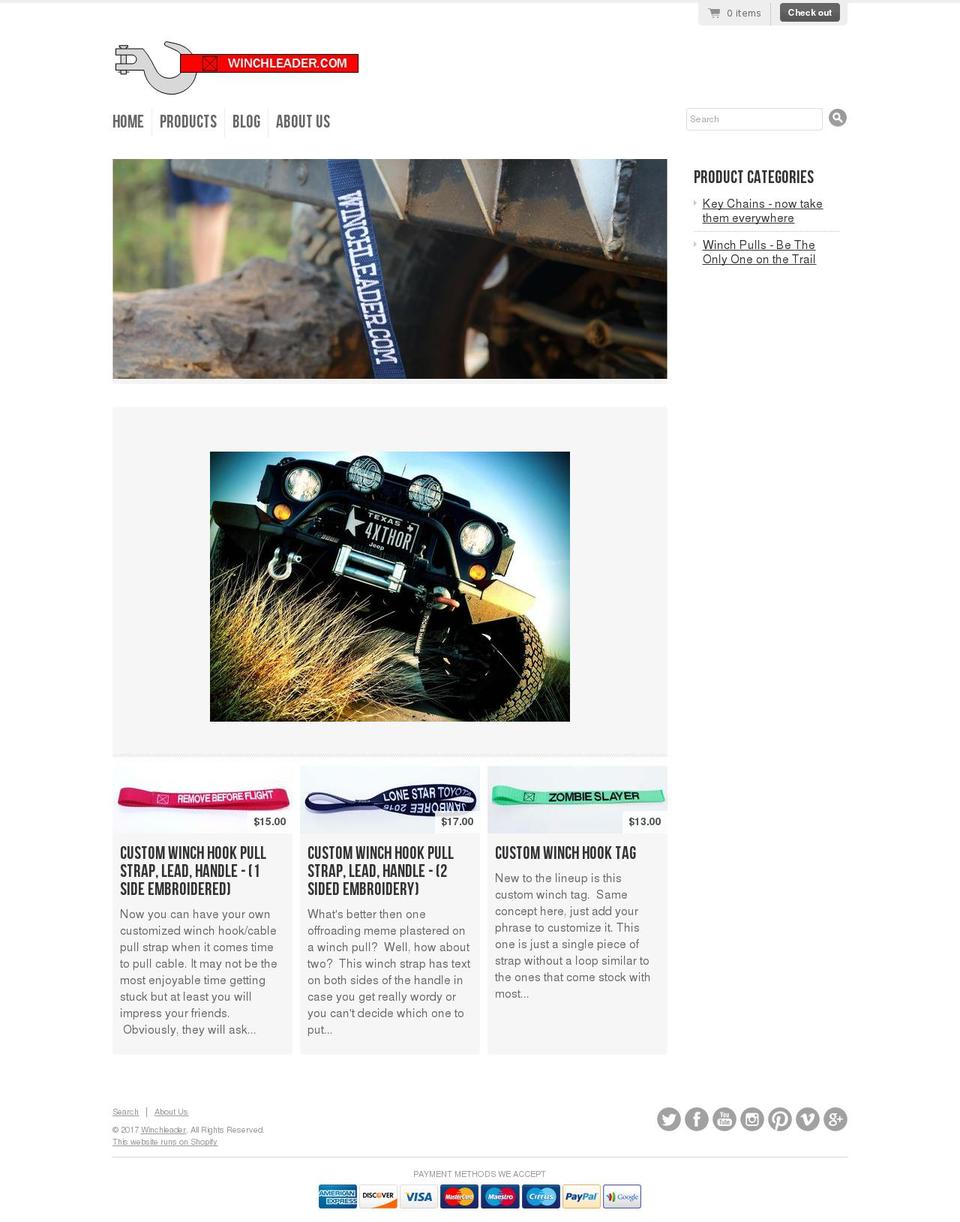 winchleader.com shopify website screenshot