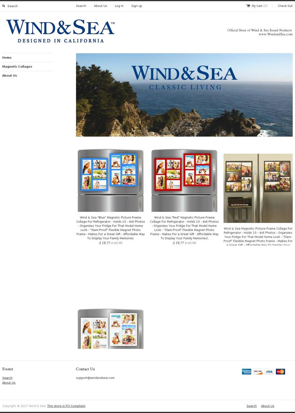 windandsea.com shopify website screenshot