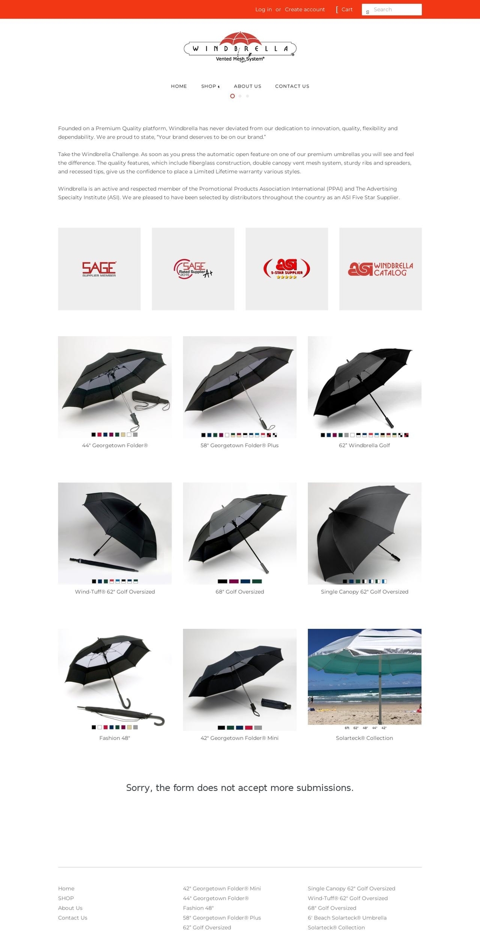 windbrella.com shopify website screenshot