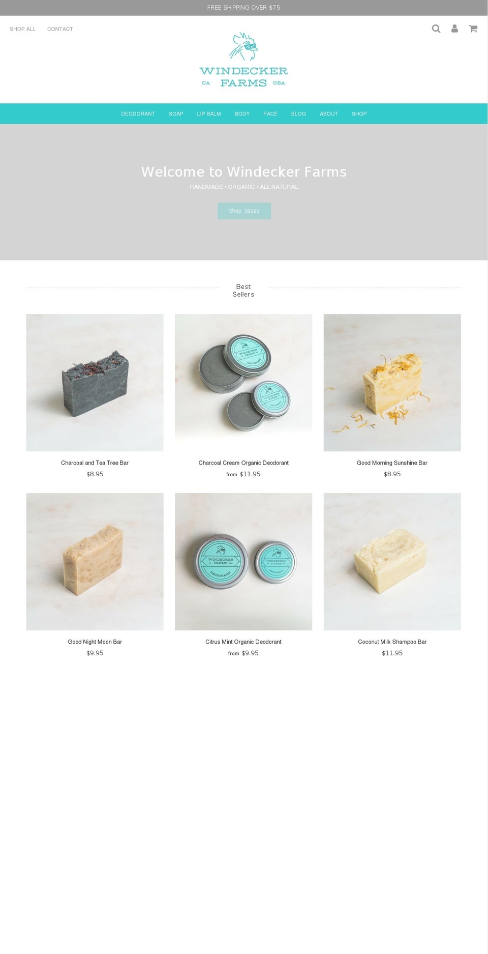 windeckerfarms.com shopify website screenshot