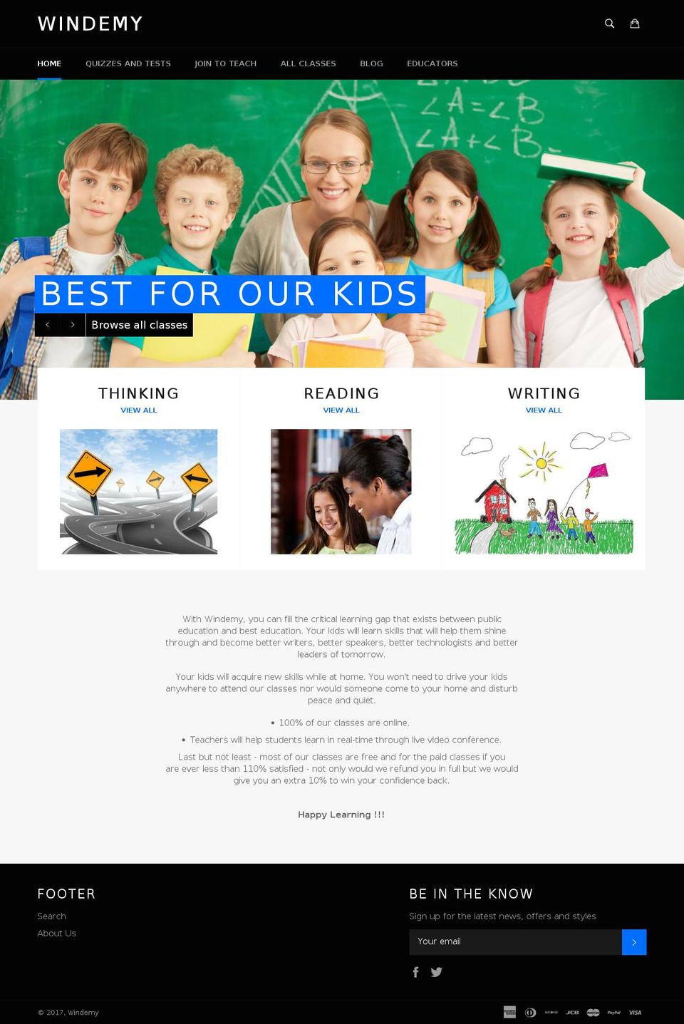 windemy.com shopify website screenshot