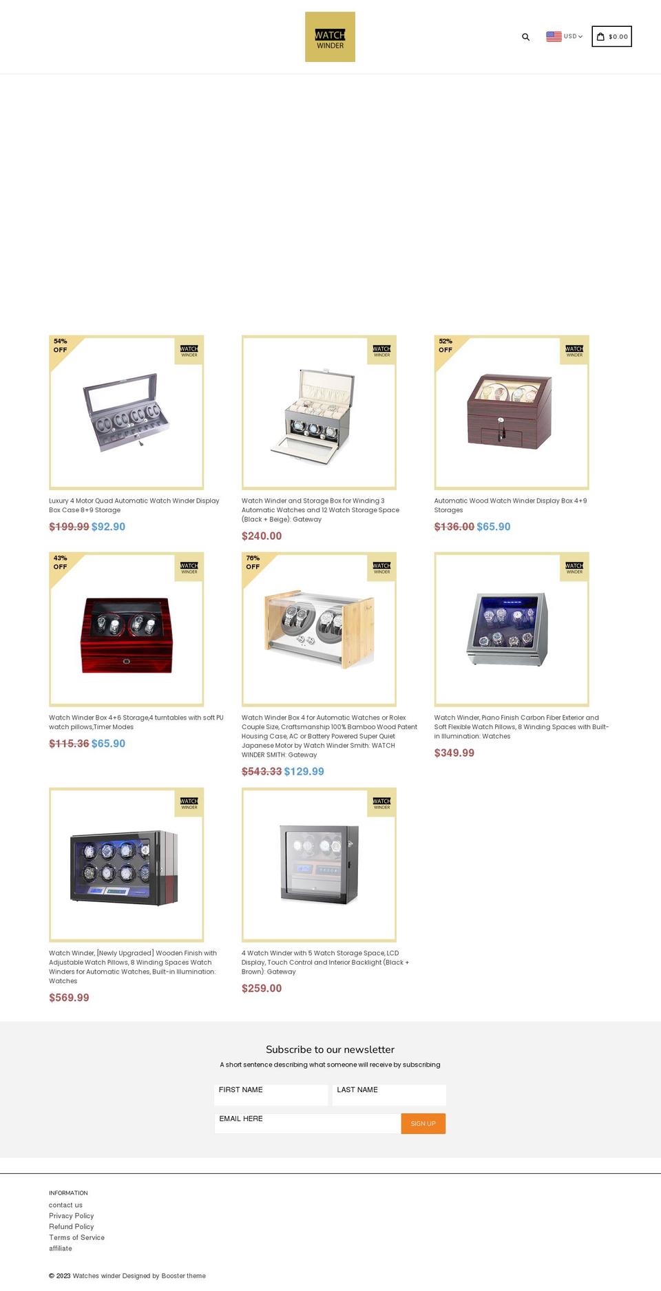 winderwatches.myshopify.com shopify website screenshot