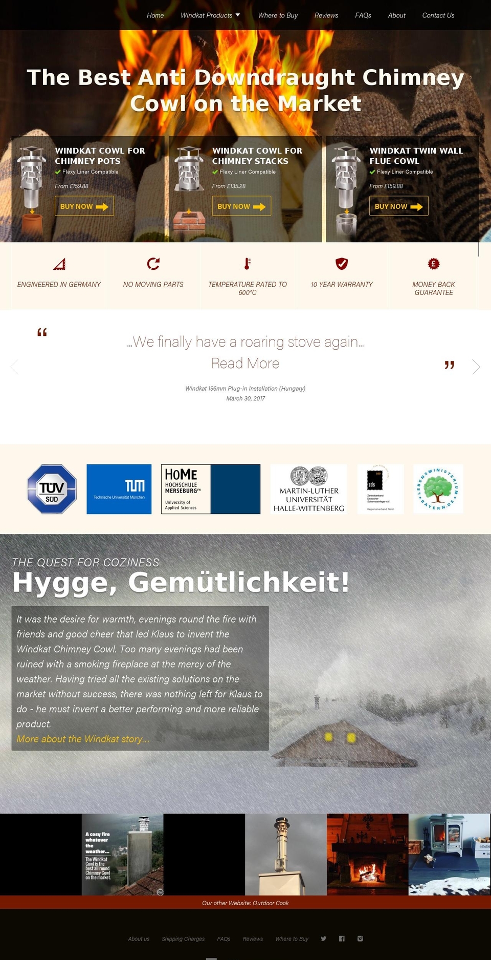 Timber Shopify theme site example windkatcowls.co.uk