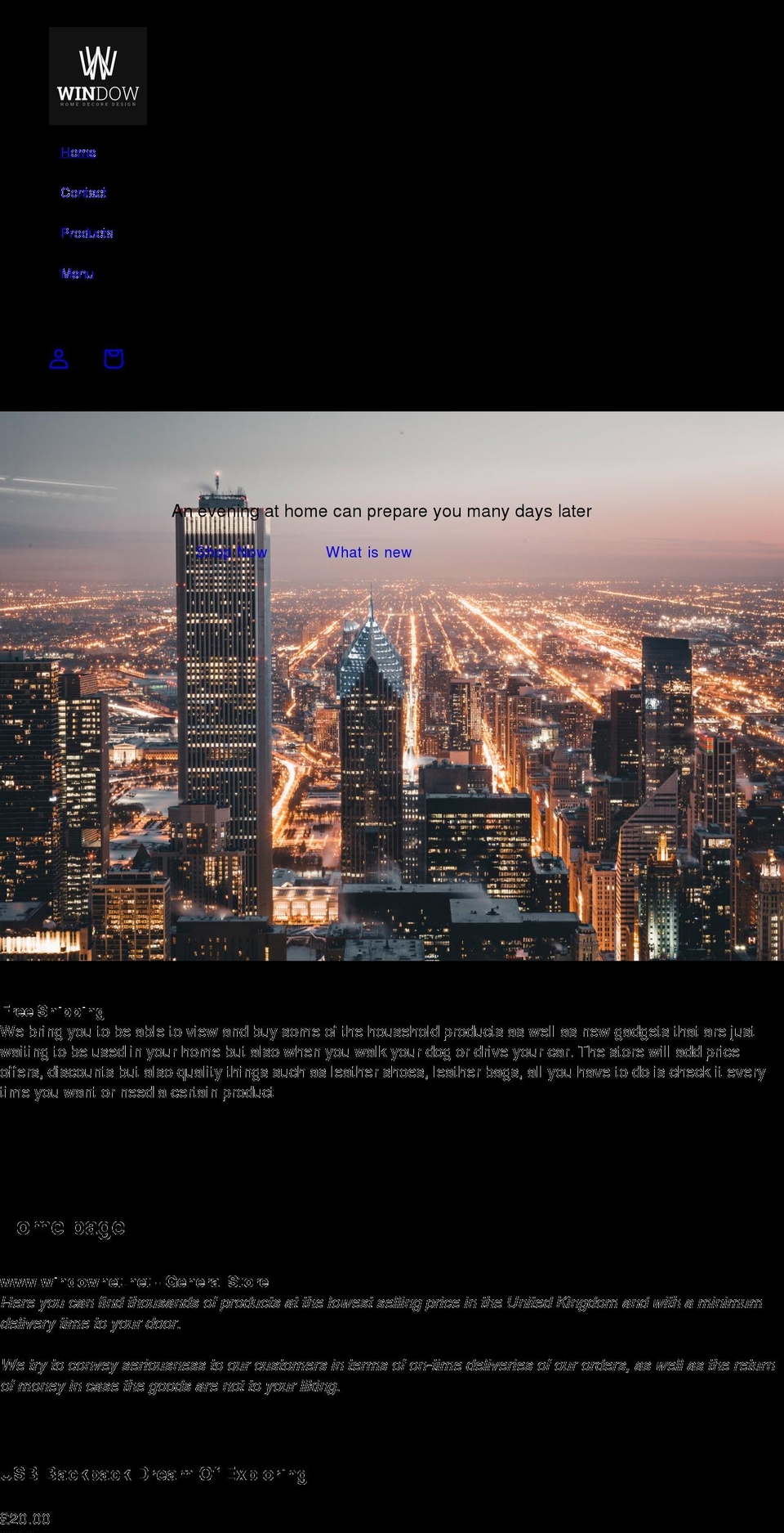 windownet.net shopify website screenshot