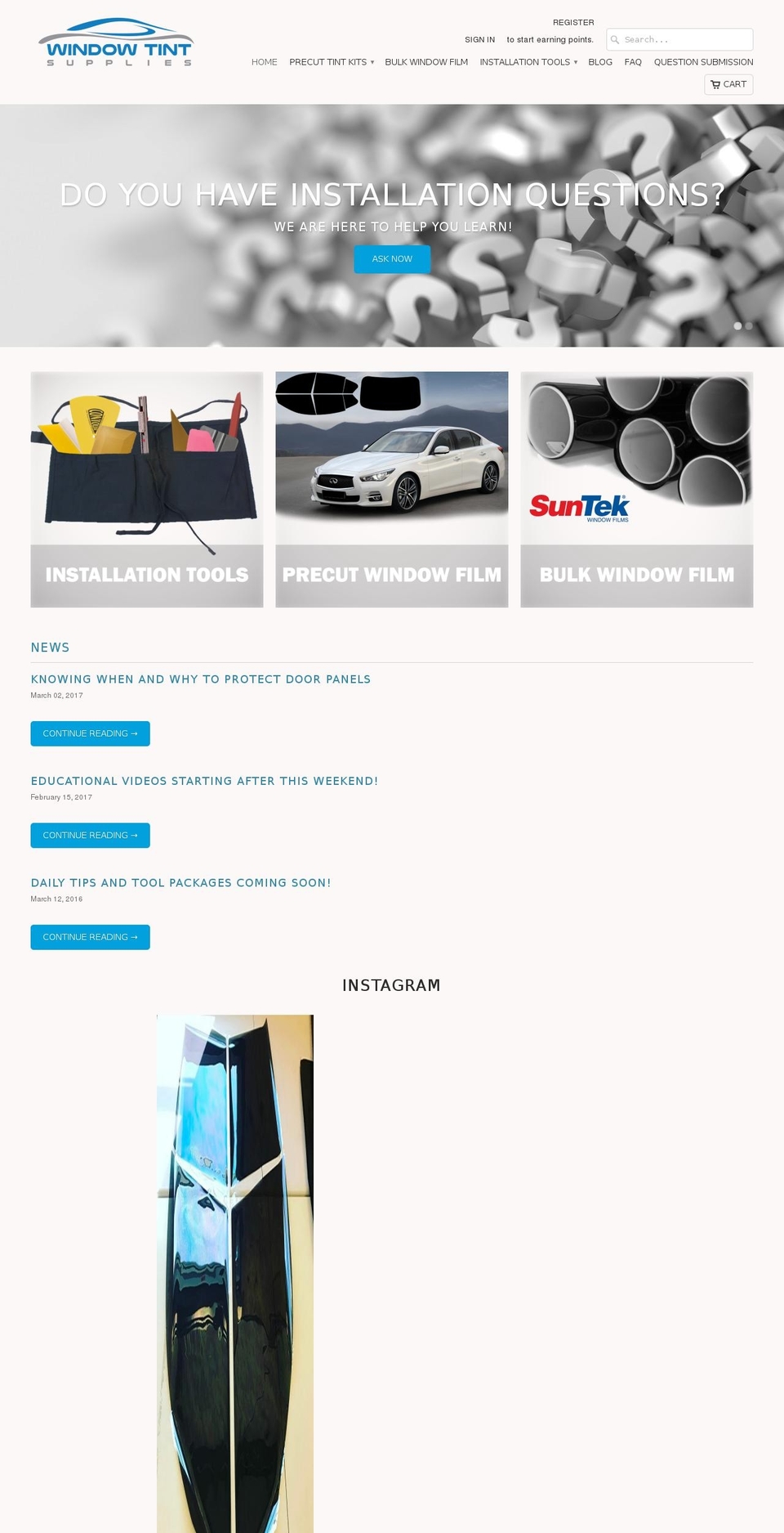 windowtintsupplies.com shopify website screenshot