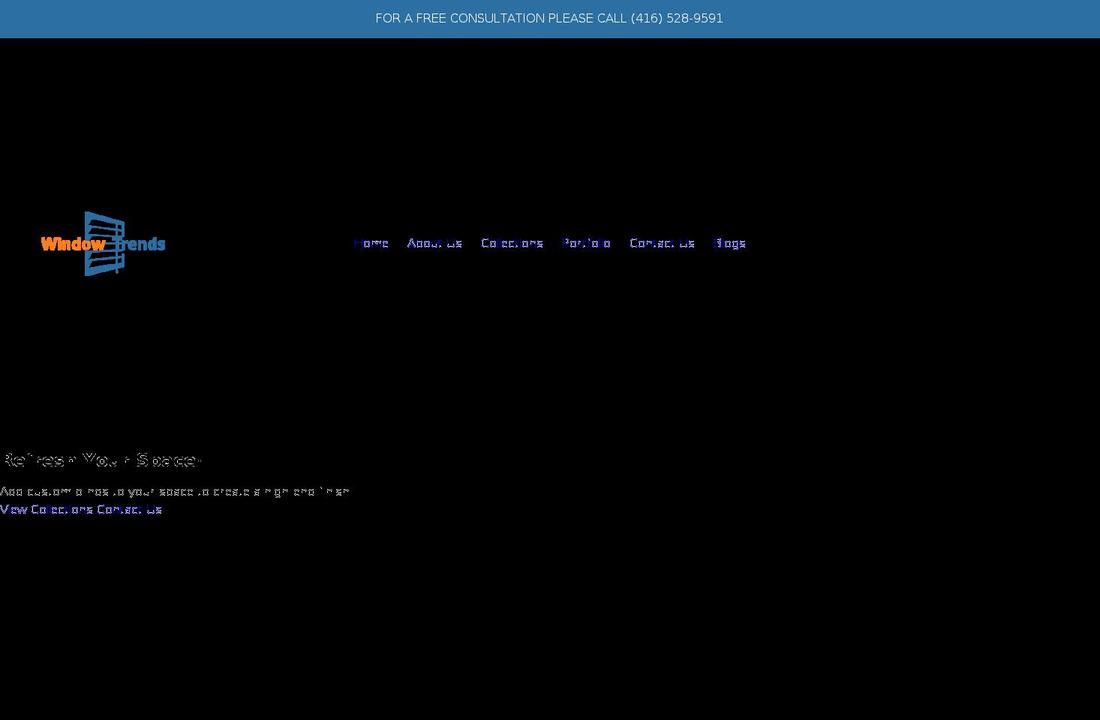 windowtrends.ca shopify website screenshot