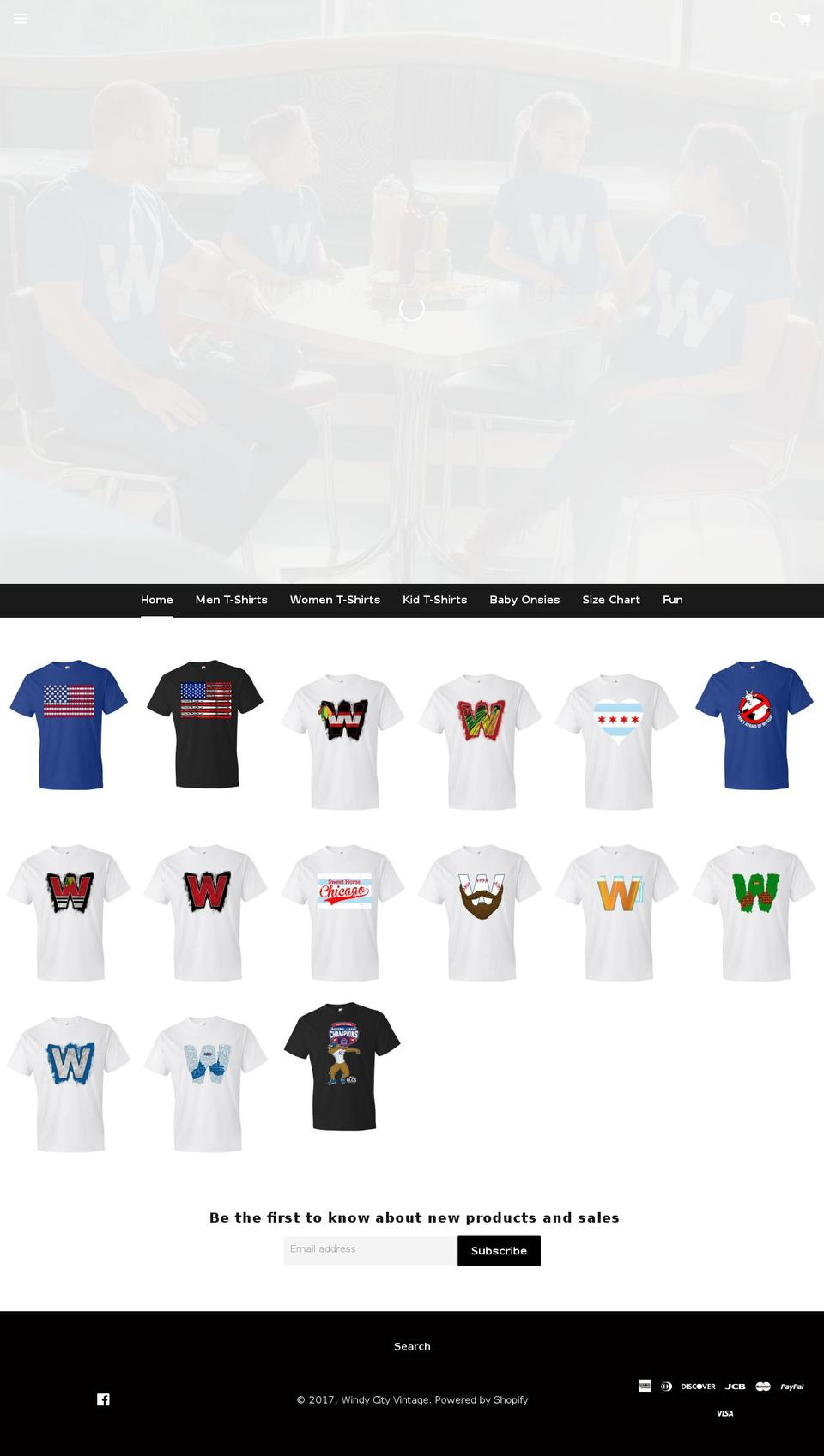 windycityvintage.com shopify website screenshot