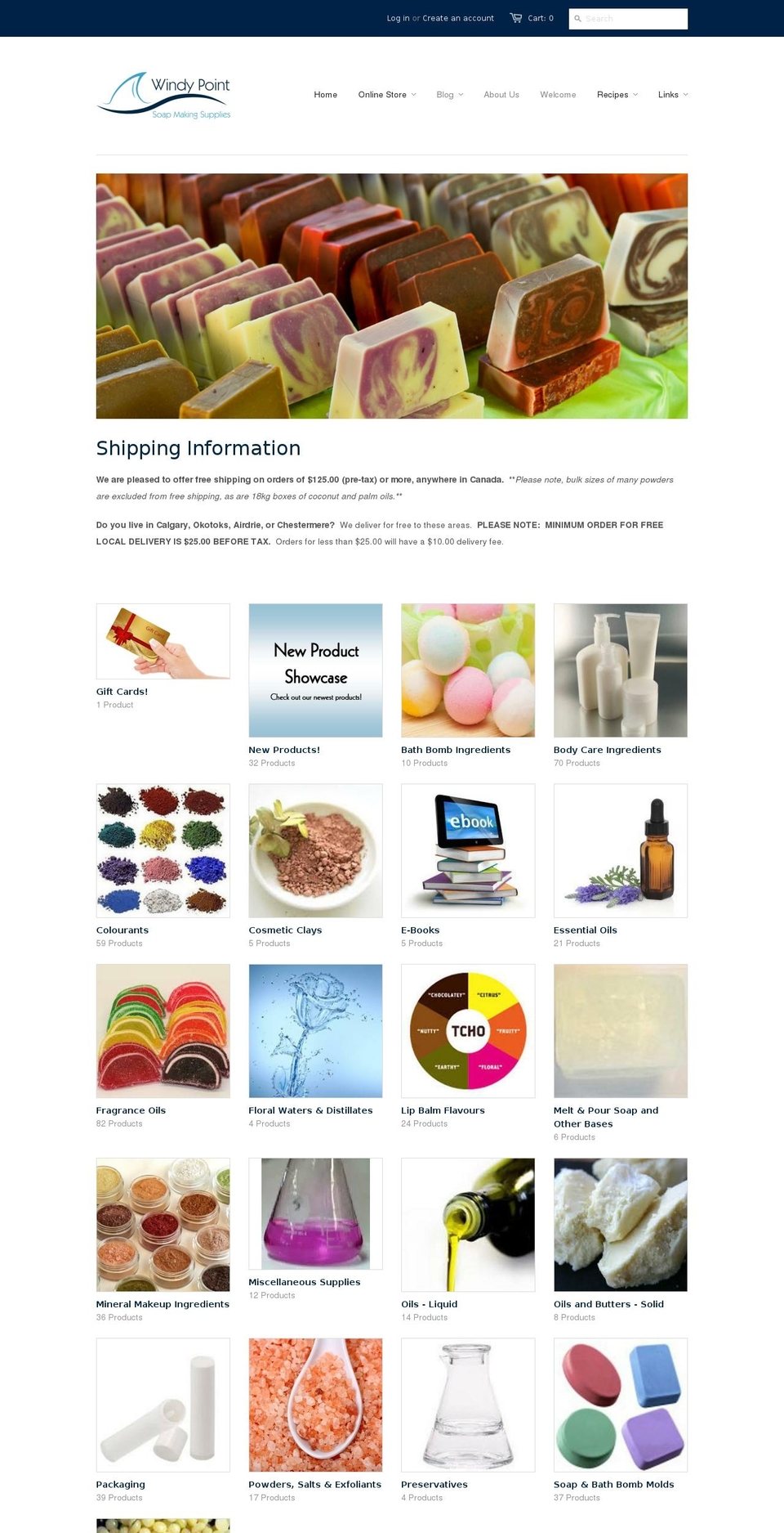 windypointsoap.com shopify website screenshot