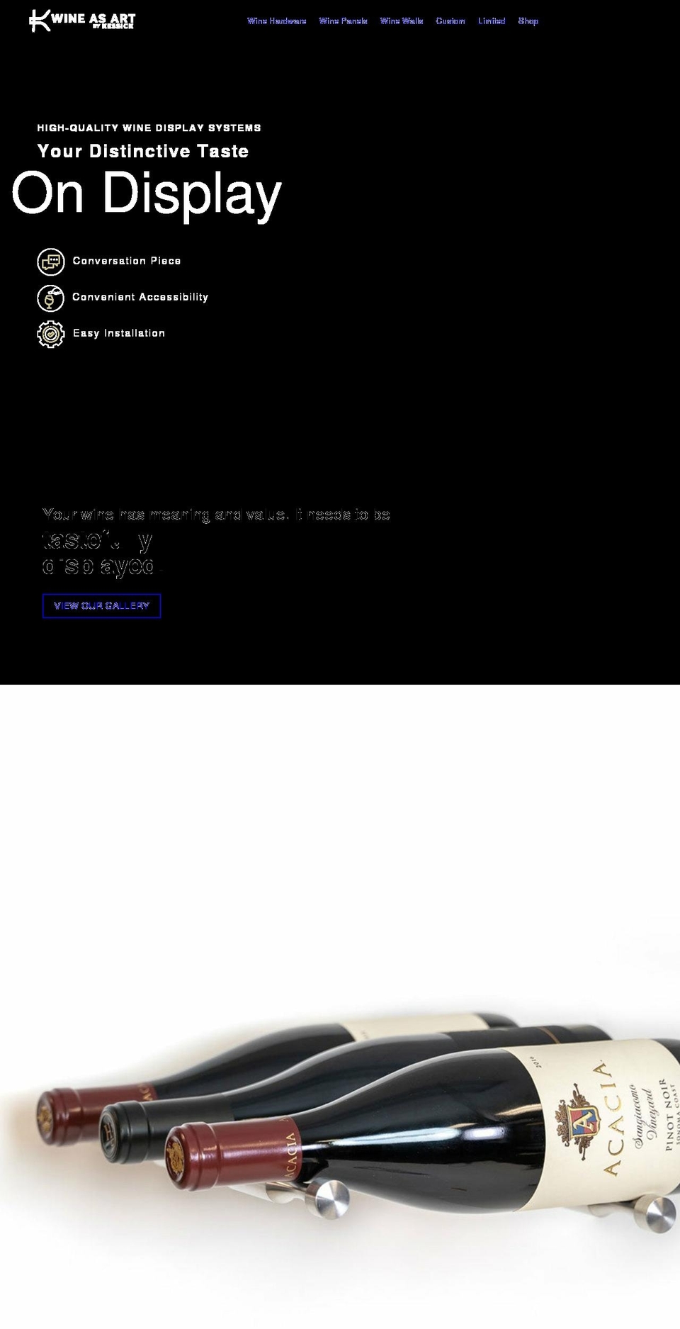 wineasart.com shopify website screenshot