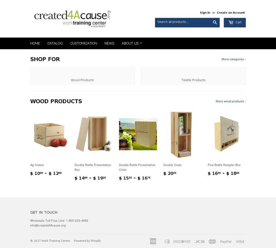 wineboxesandcrates.com shopify website screenshot