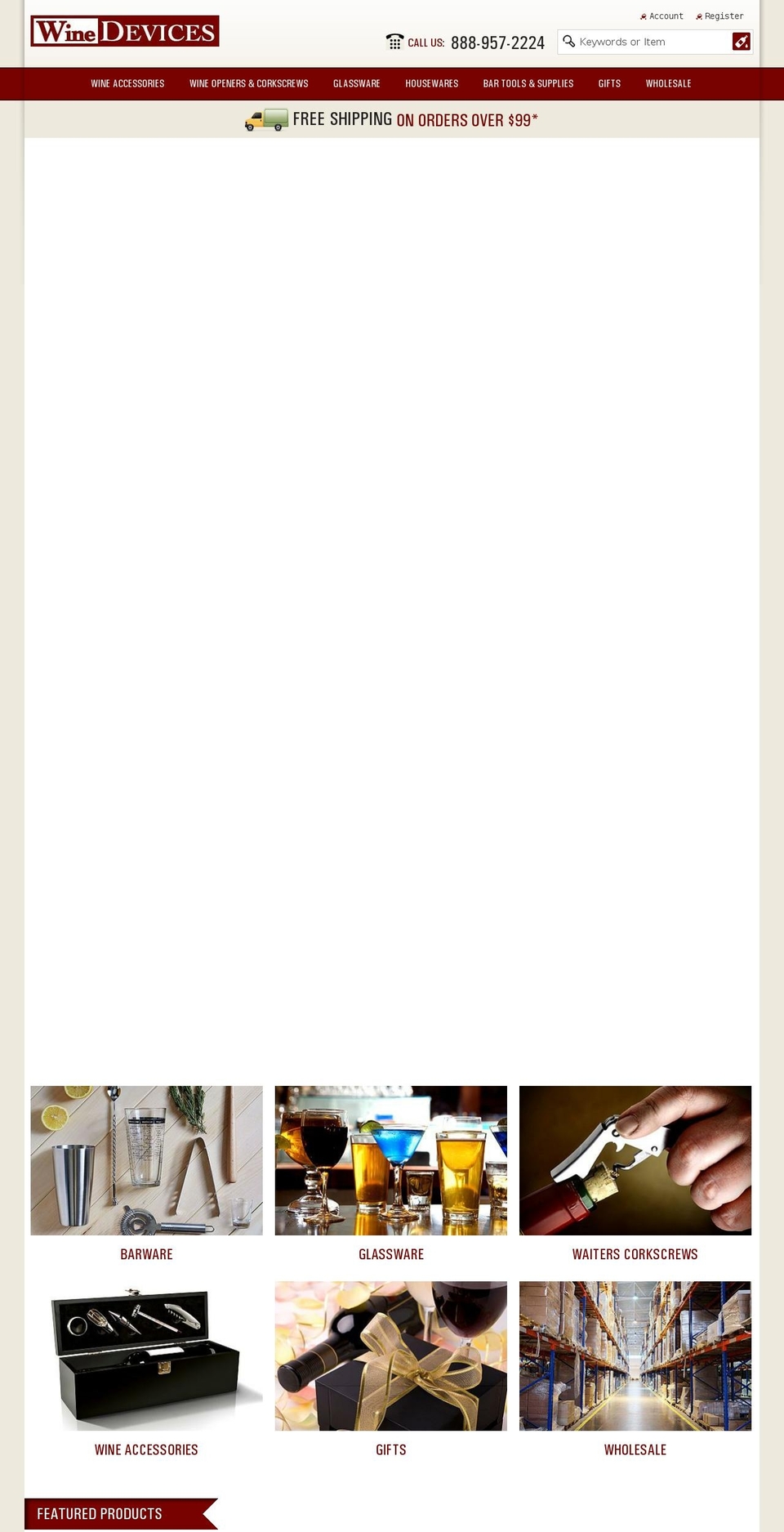 winedevices.com shopify website screenshot