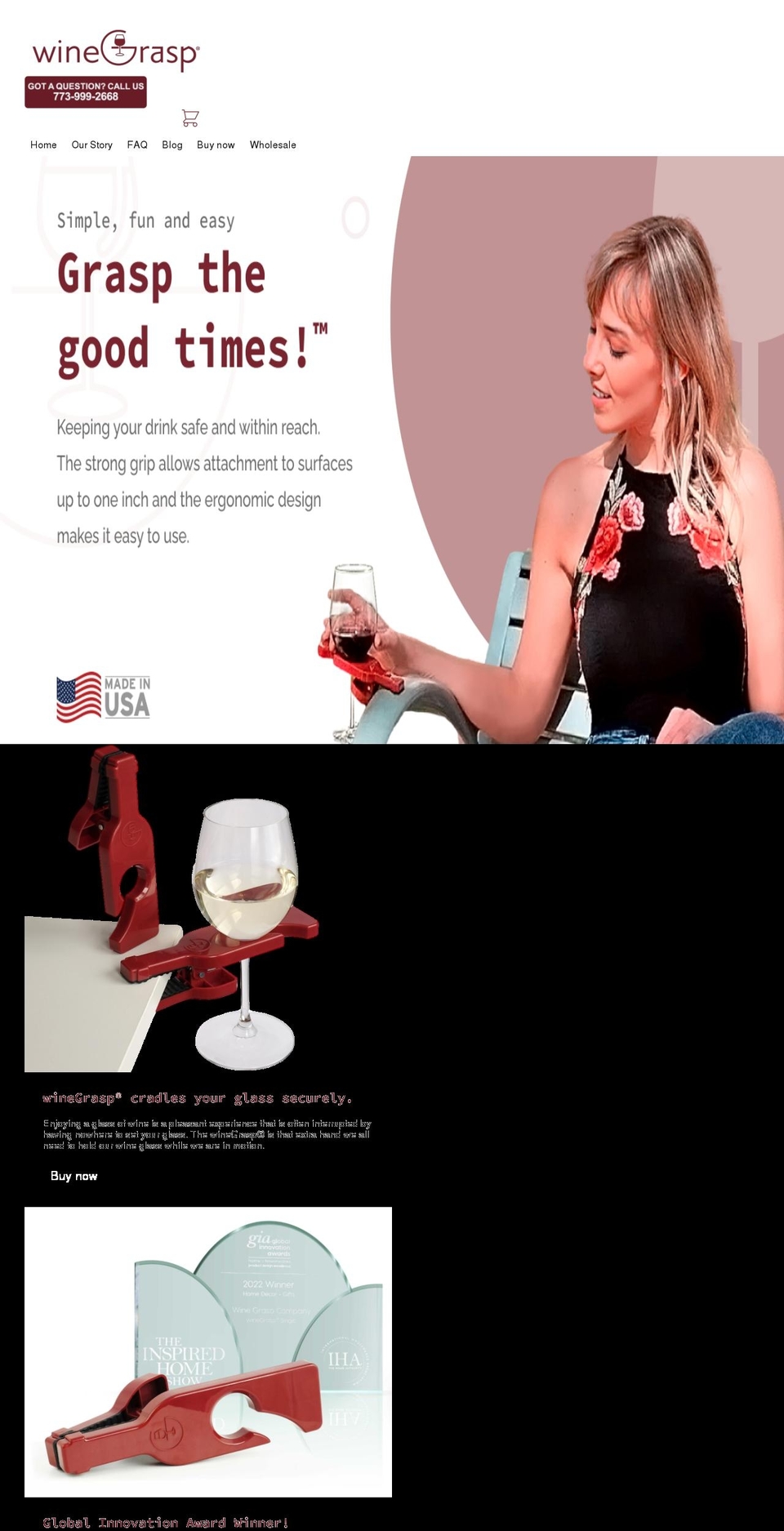 winegraspco.com shopify website screenshot