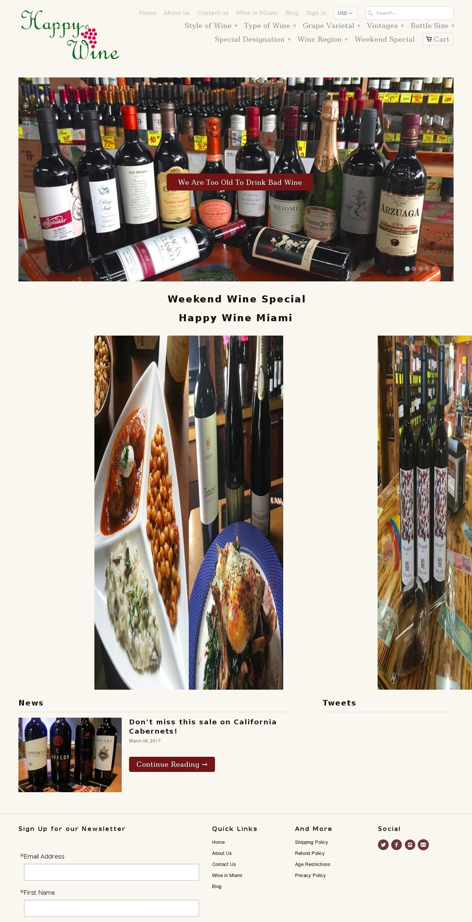 wineonlineshopping.co shopify website screenshot