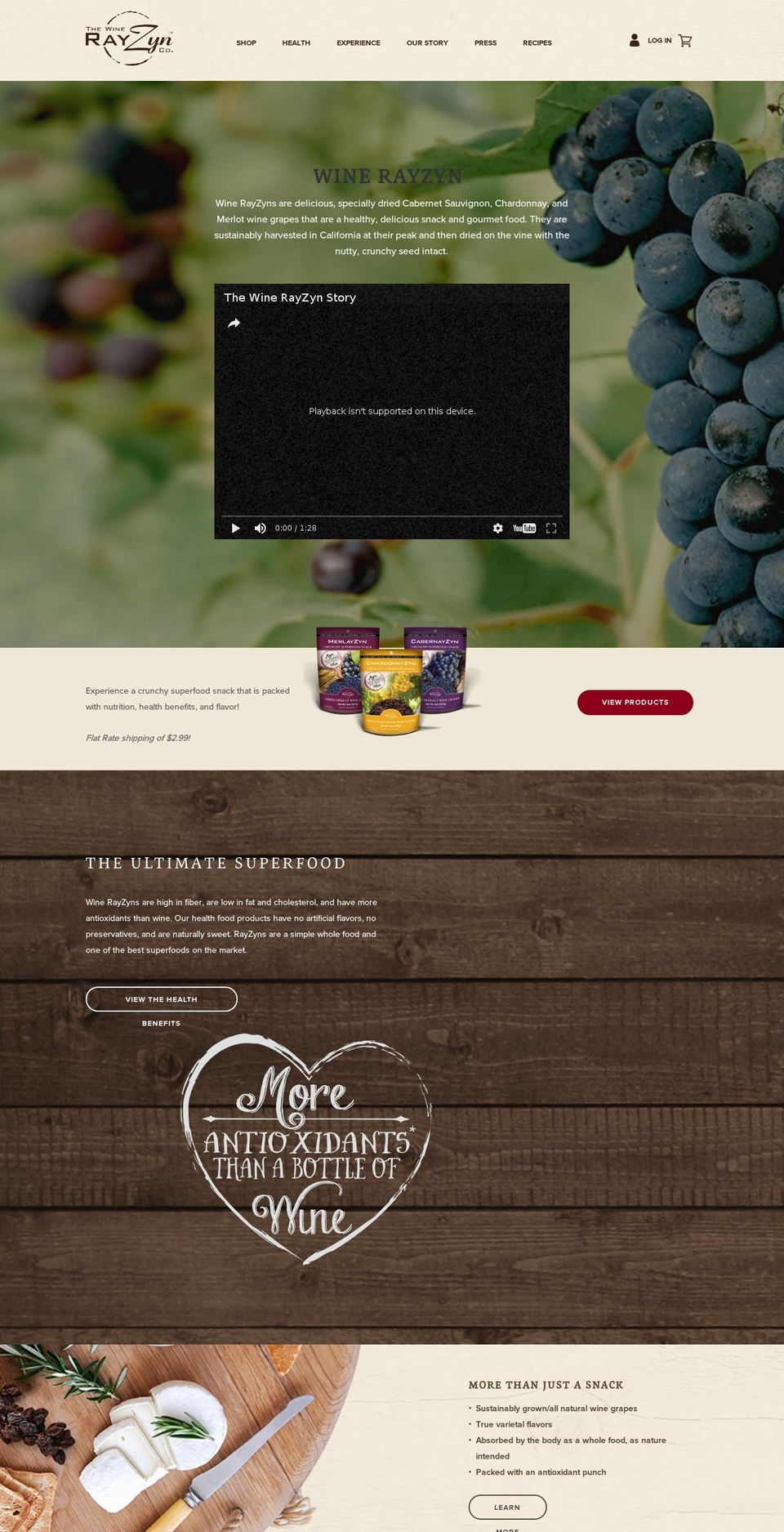 wineraisins.net shopify website screenshot