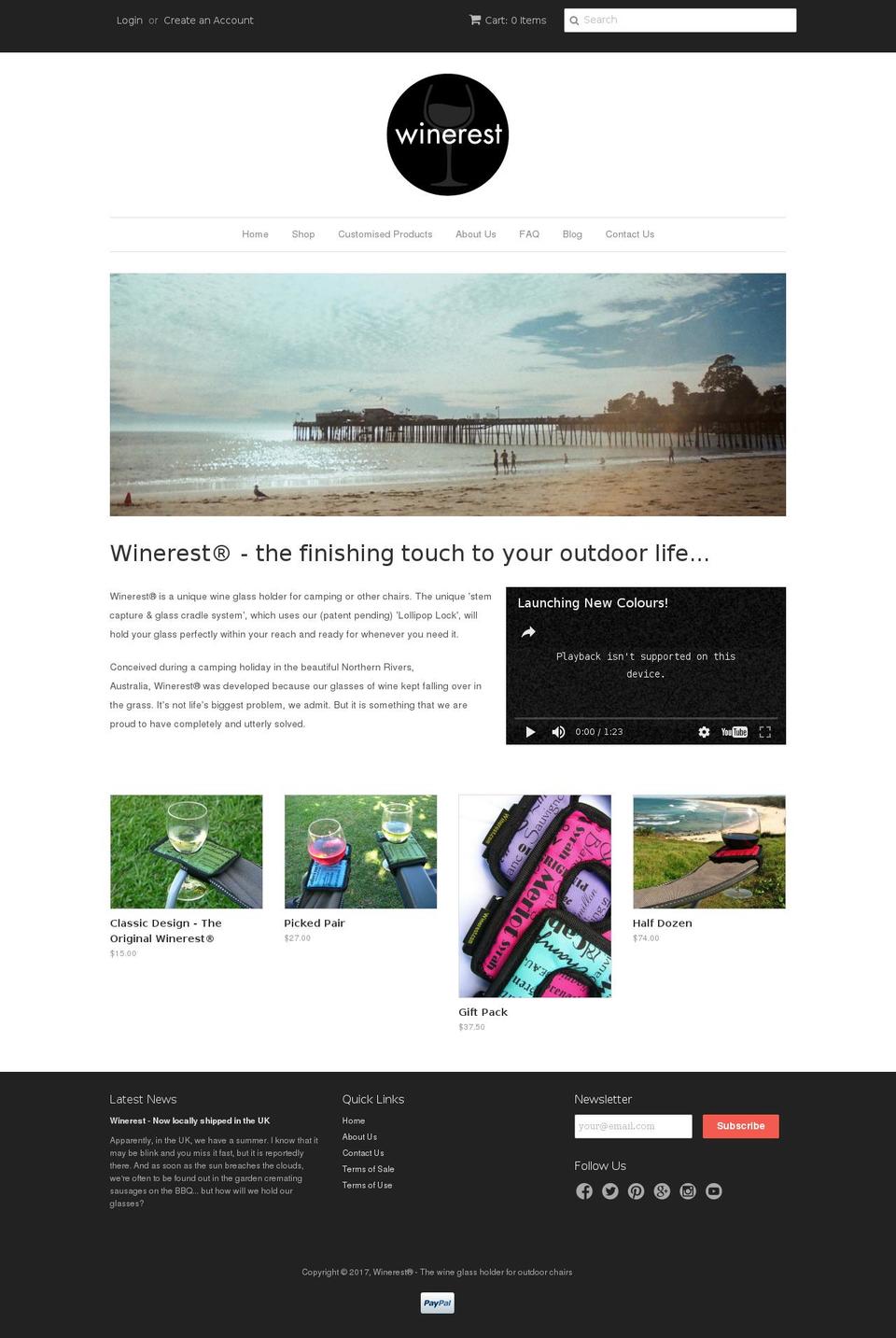 winerest.com shopify website screenshot
