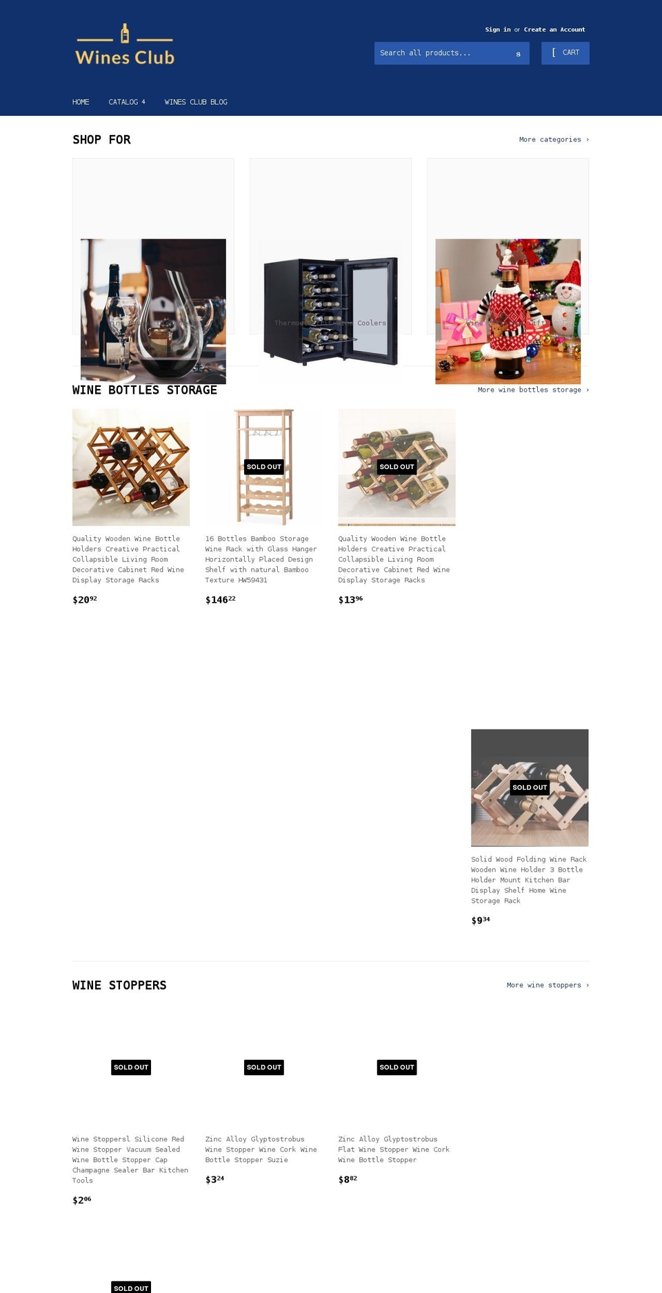 wines-club.com shopify website screenshot
