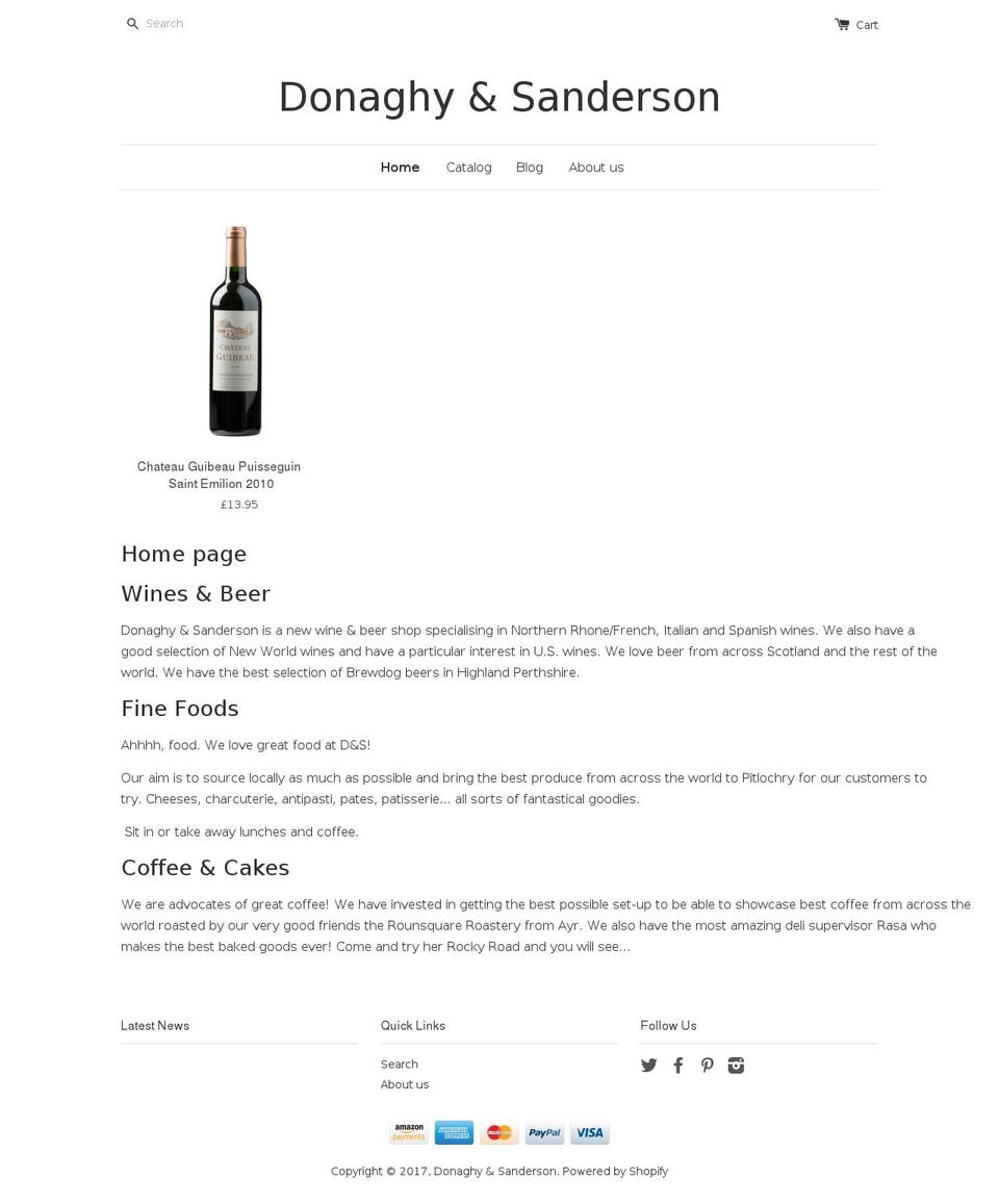 winescotland.com shopify website screenshot