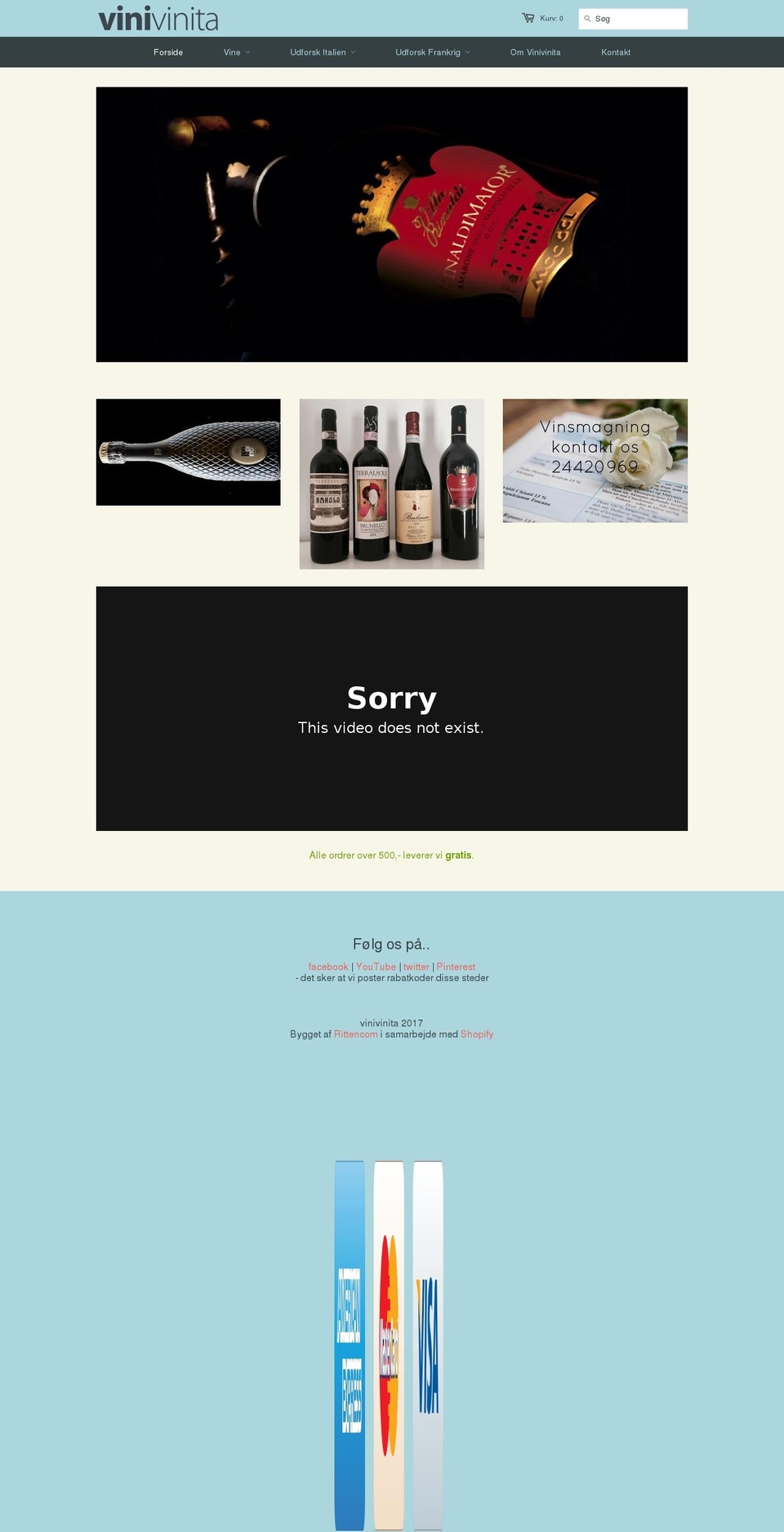 winesisters.dk shopify website screenshot
