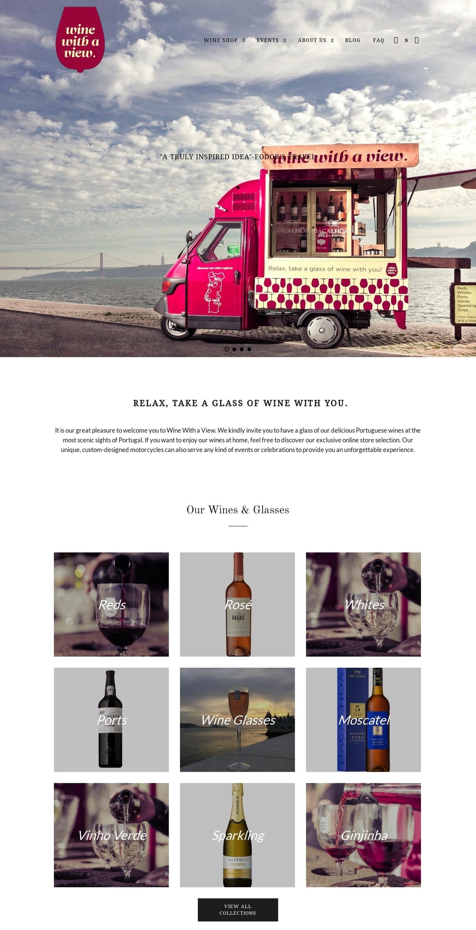 winewithaview.pt shopify website screenshot
