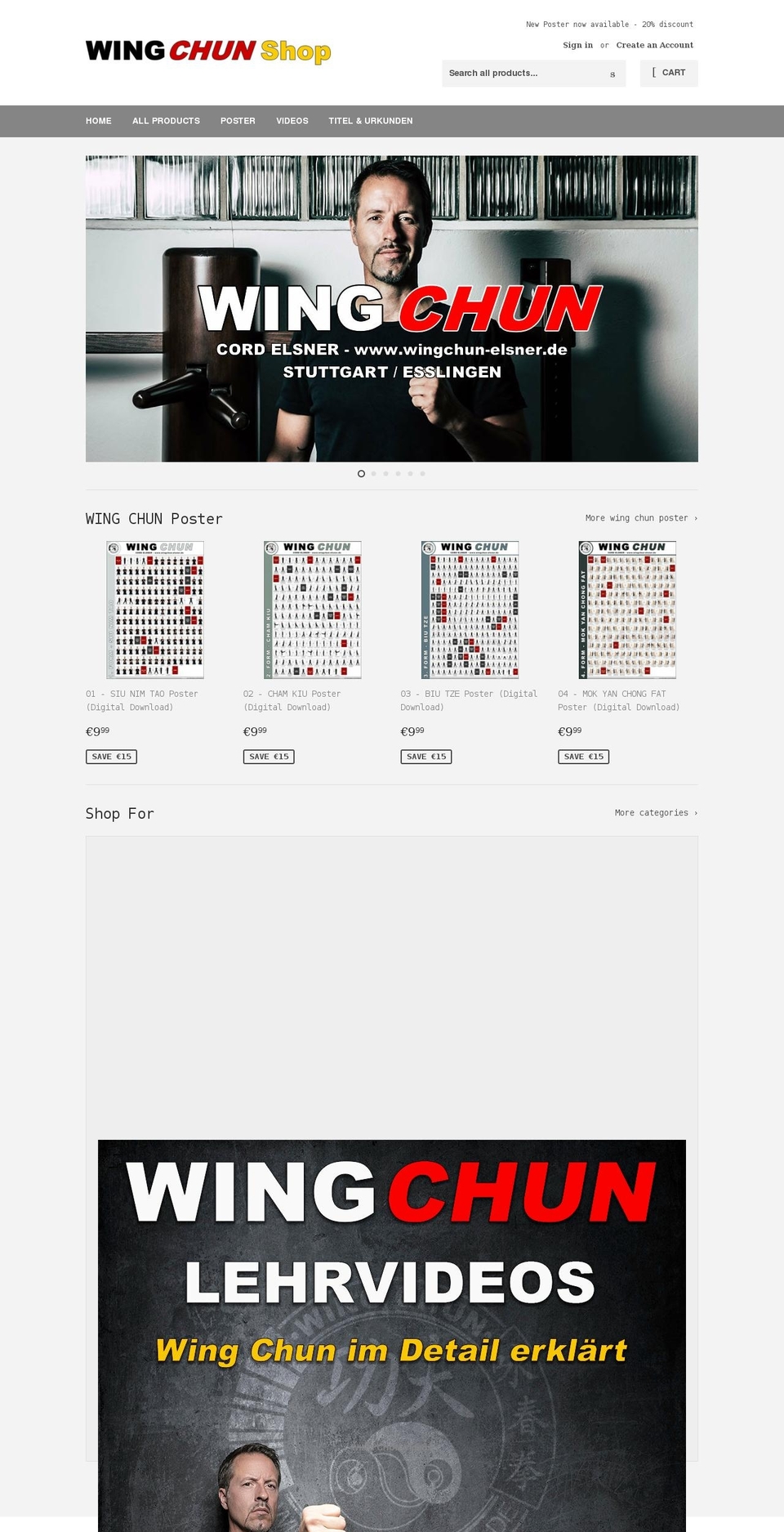 wingchun-elsner.shop shopify website screenshot