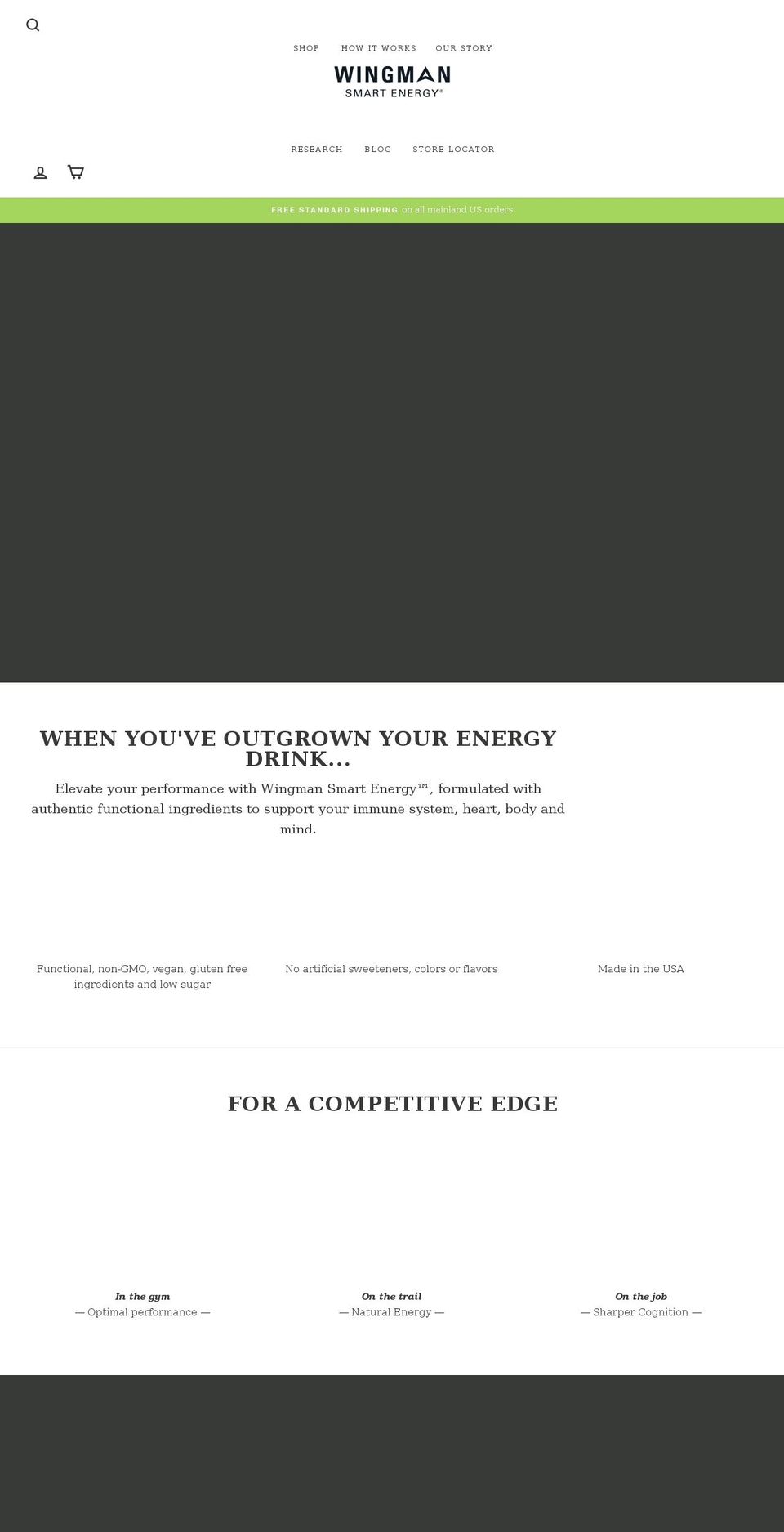 wingmansmartenergy.com shopify website screenshot