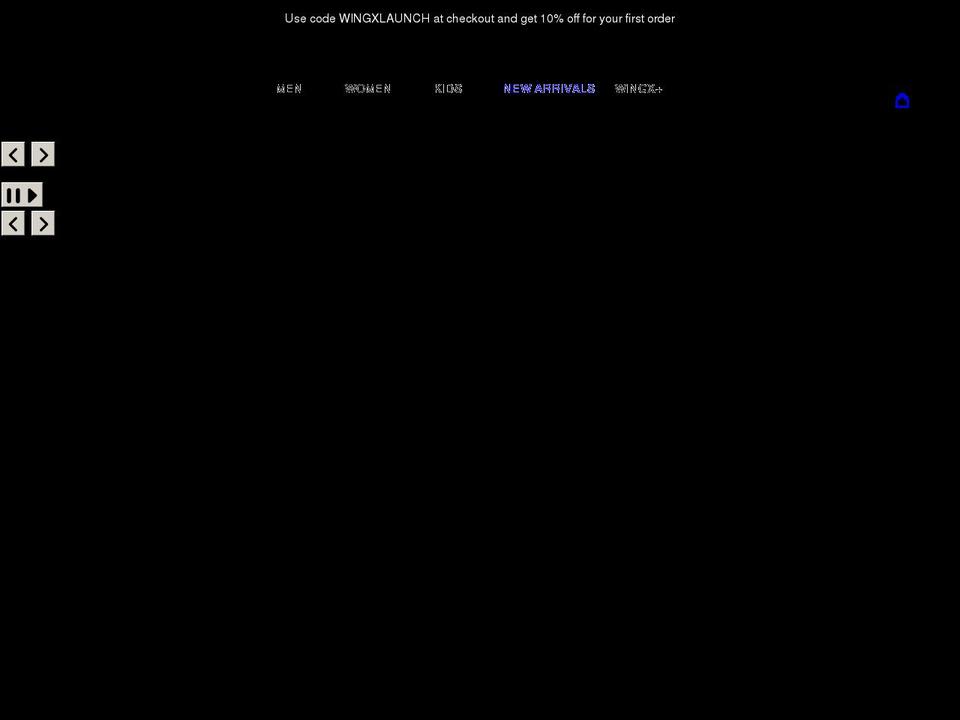 wingsx.myshopify.com shopify website screenshot