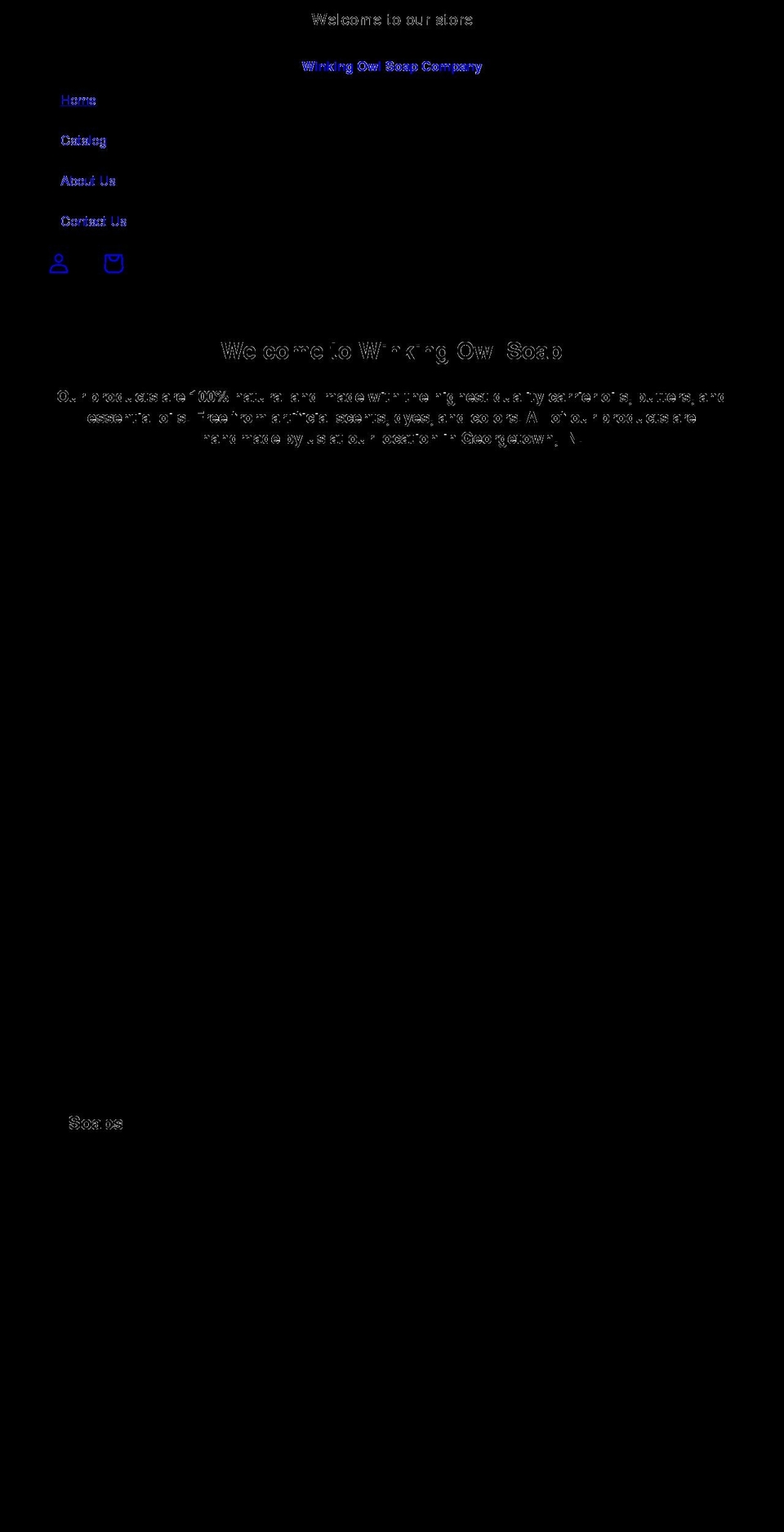 winkingowlsoap.com shopify website screenshot