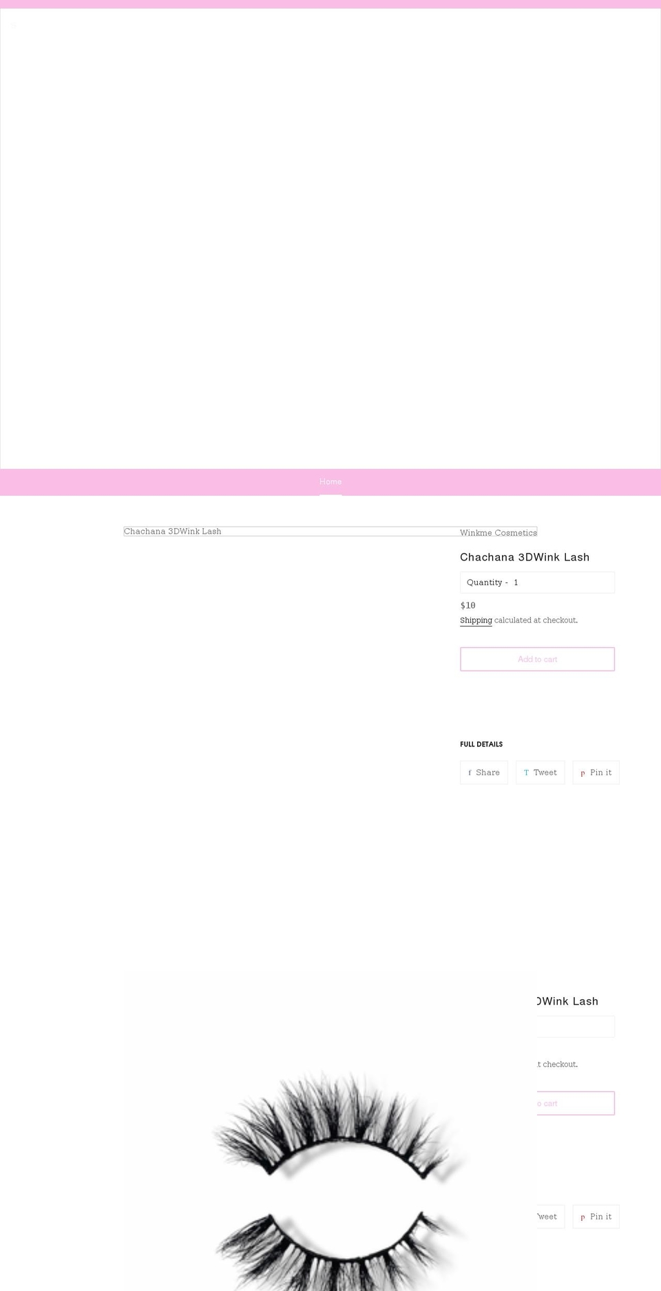 winkme.shop shopify website screenshot