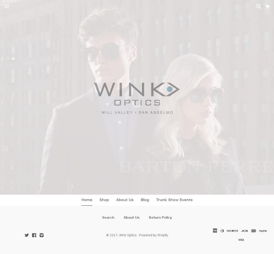 winkoptic.com shopify website screenshot