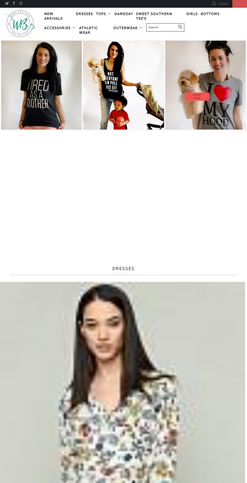 winktee.com shopify website screenshot