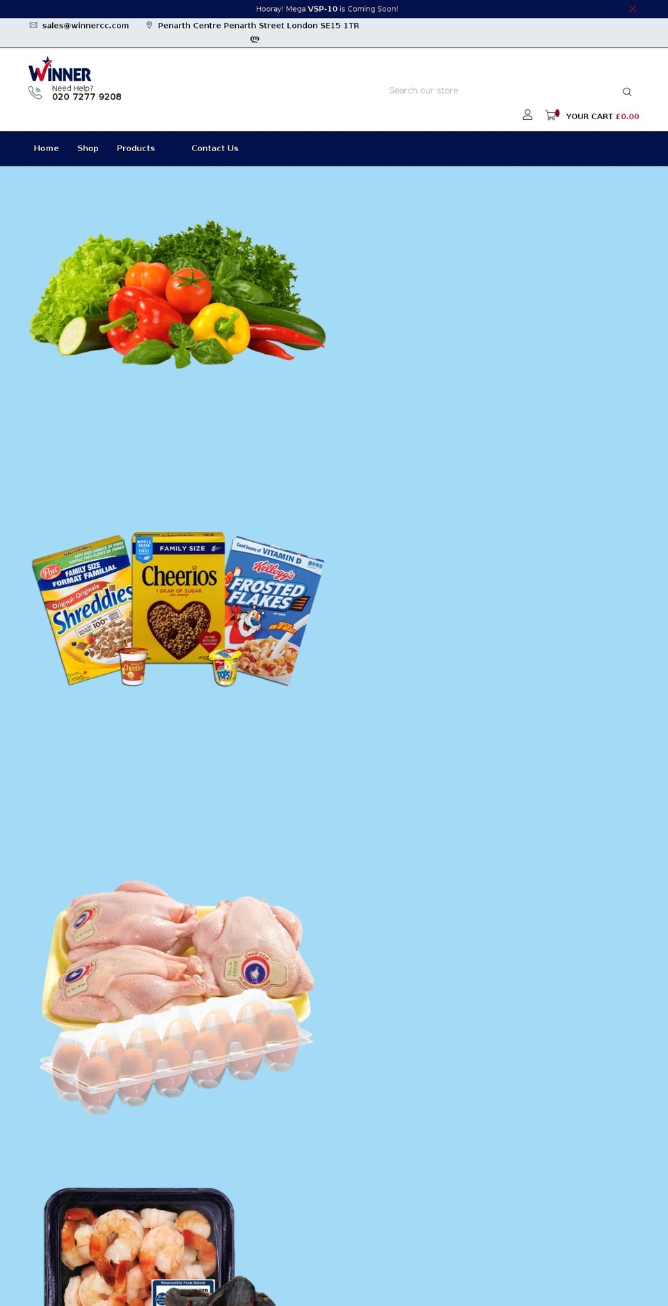 winnercashandcarry.com shopify website screenshot