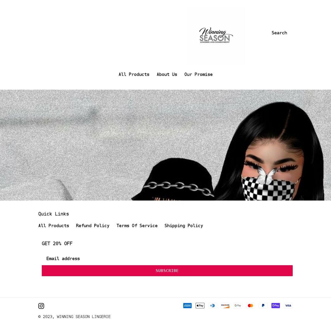 winningseason.shop shopify website screenshot
