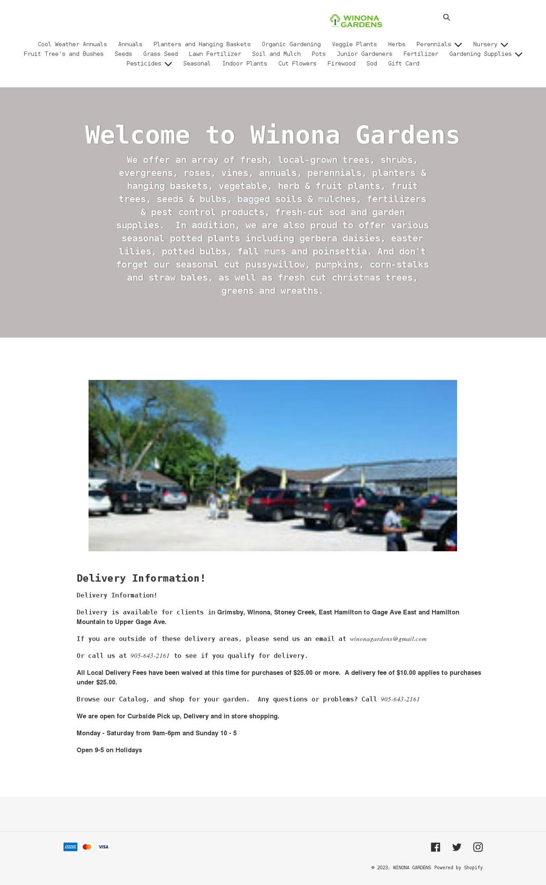 winona-gardens.myshopify.com shopify website screenshot