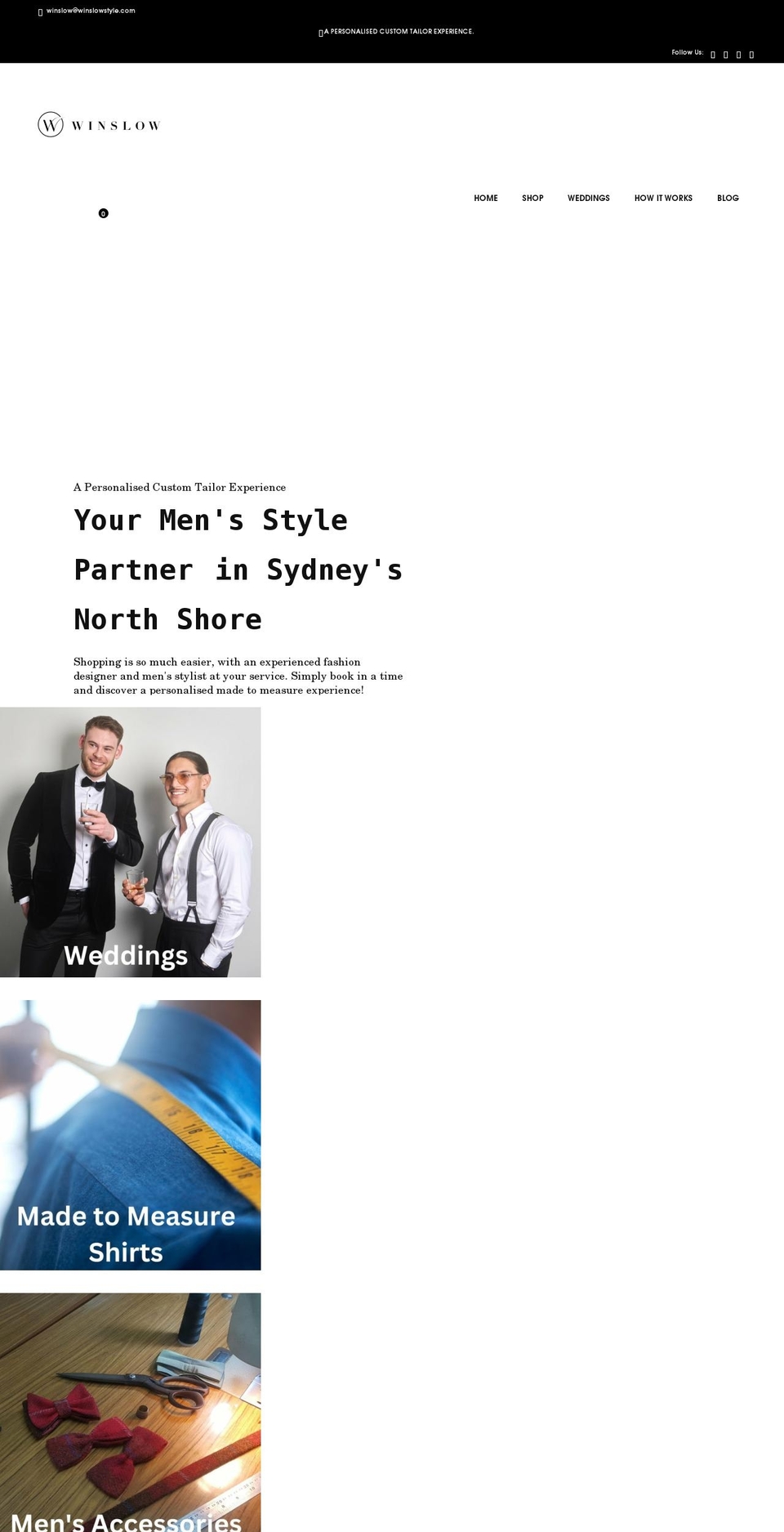 winslowstyle.com shopify website screenshot