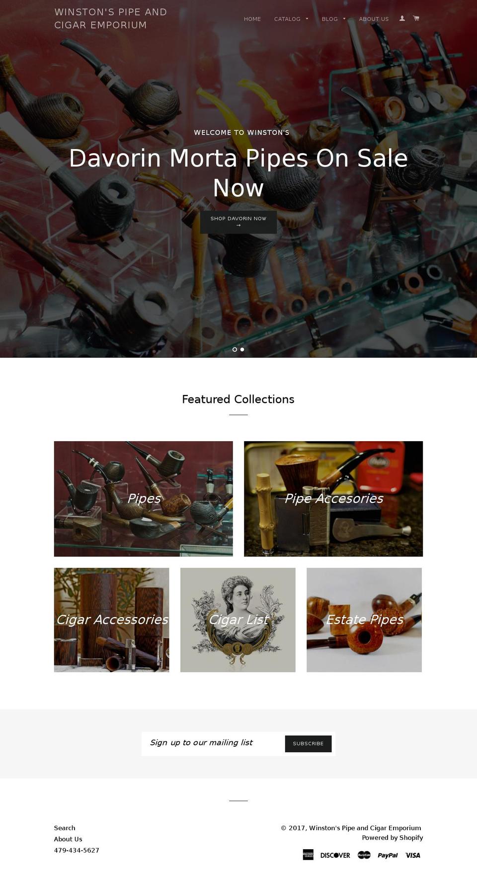 winstonsemporium.com shopify website screenshot