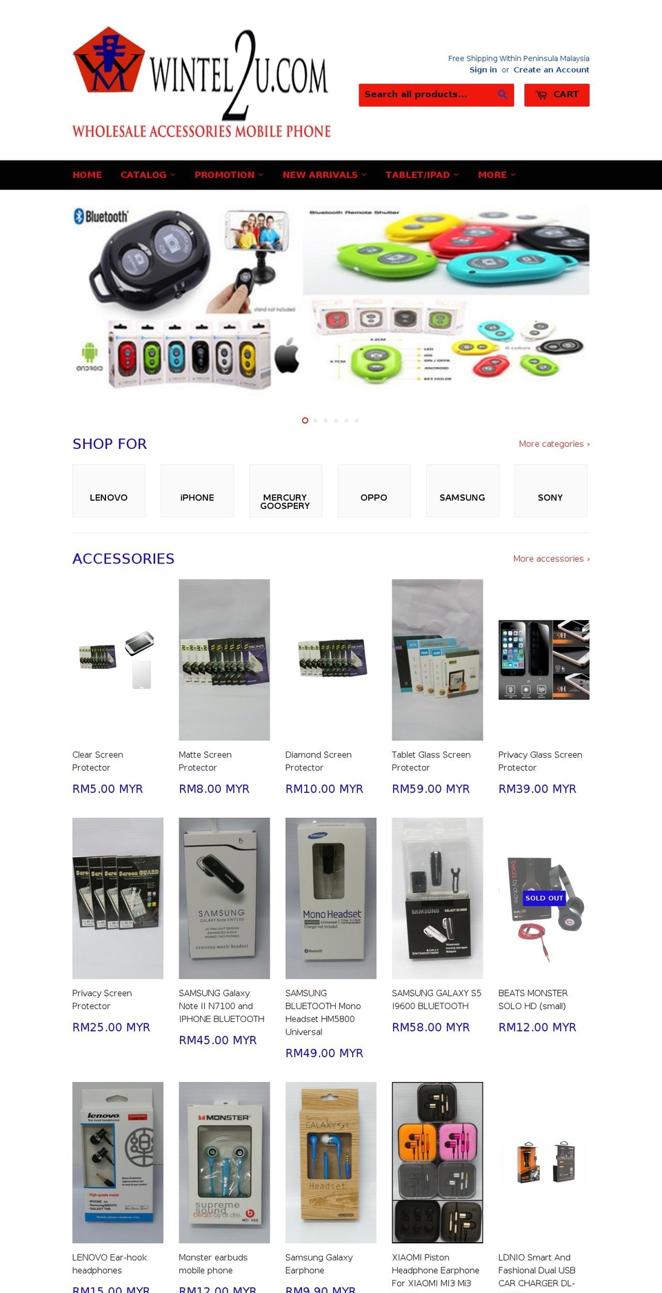 wintel2u.com shopify website screenshot