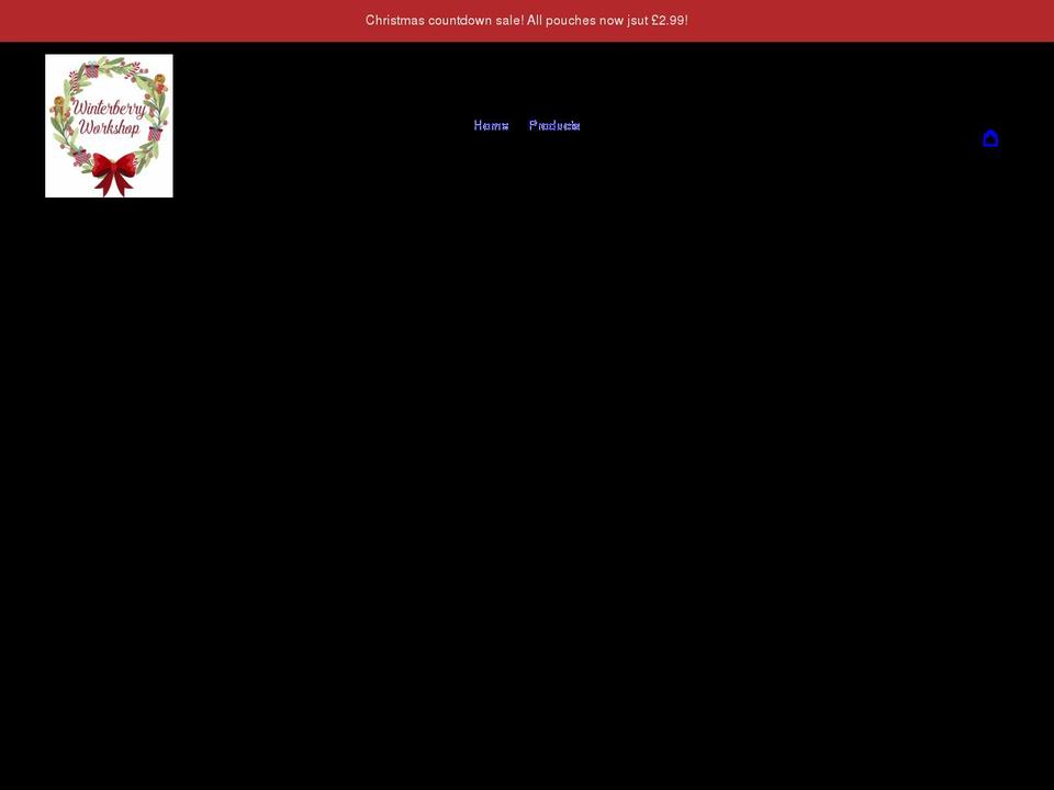 winterberryworkshop.com shopify website screenshot