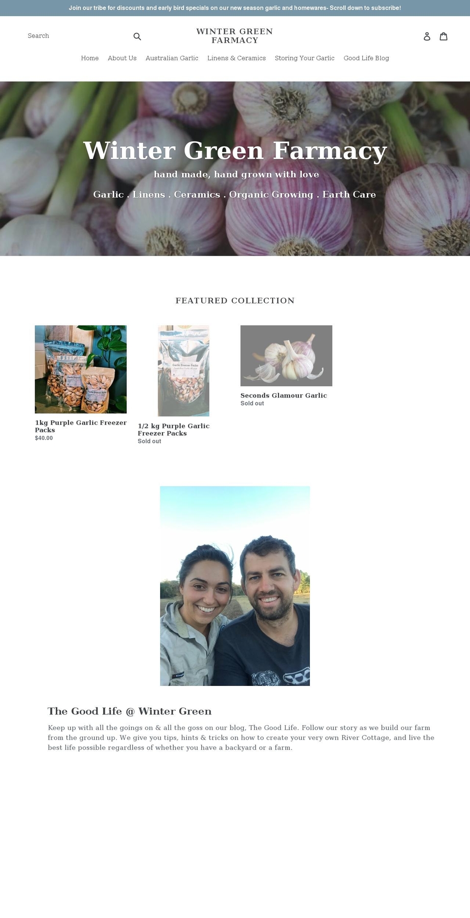 wintergreenfarmacy.com shopify website screenshot