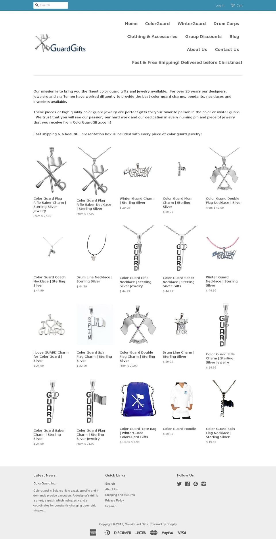 winterguardgifts.com shopify website screenshot