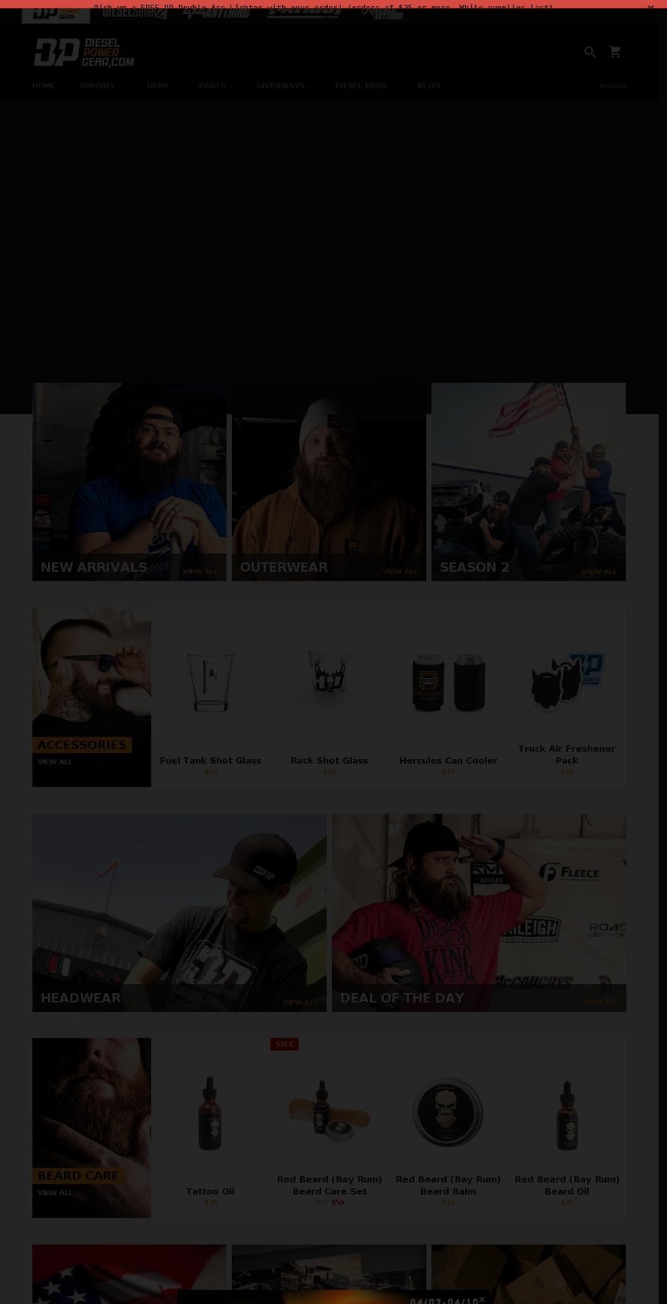 winthisarmytruck.com shopify website screenshot