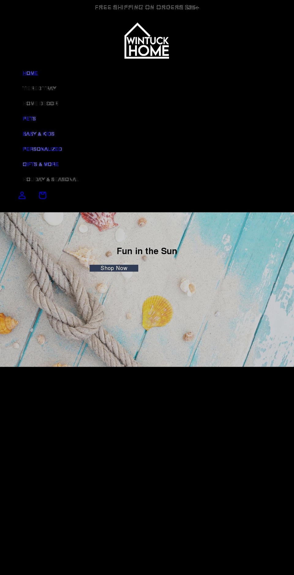 wintuckhome.com shopify website screenshot