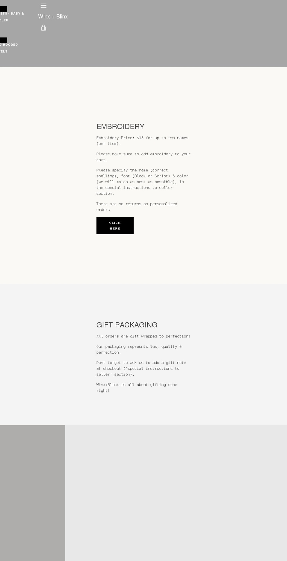 winxandblinx.com shopify website screenshot