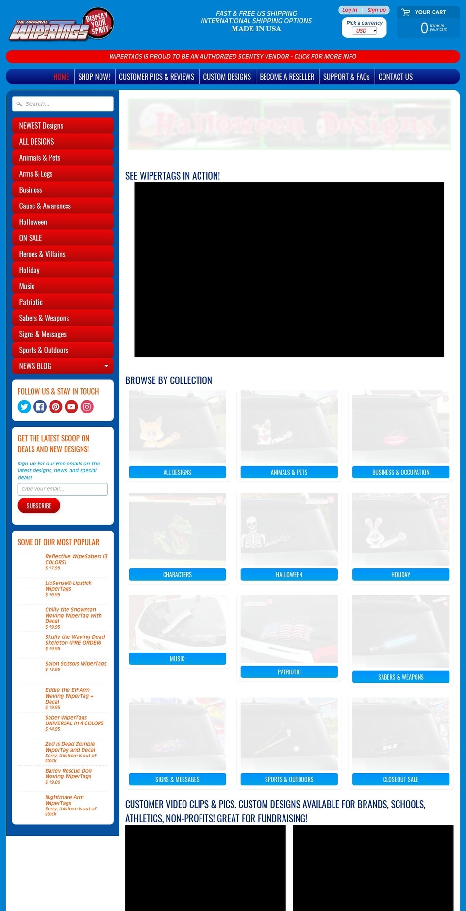 wipertagstore.com shopify website screenshot